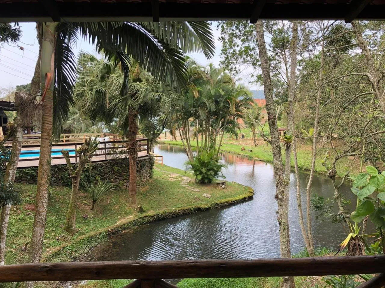 Lake view in Pousada Nosso Bosque