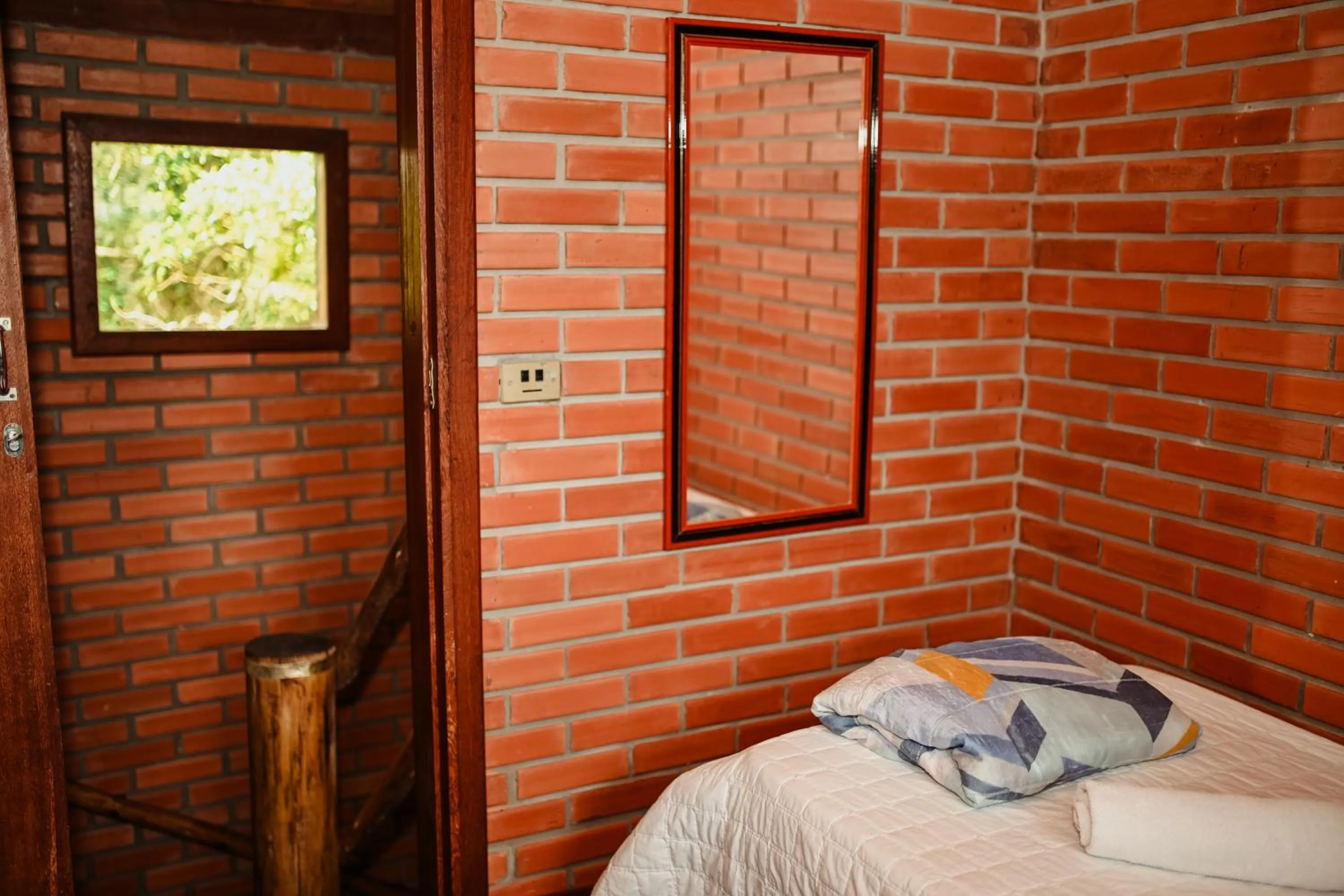 Bedroom, Bed in Pousada Nosso Bosque