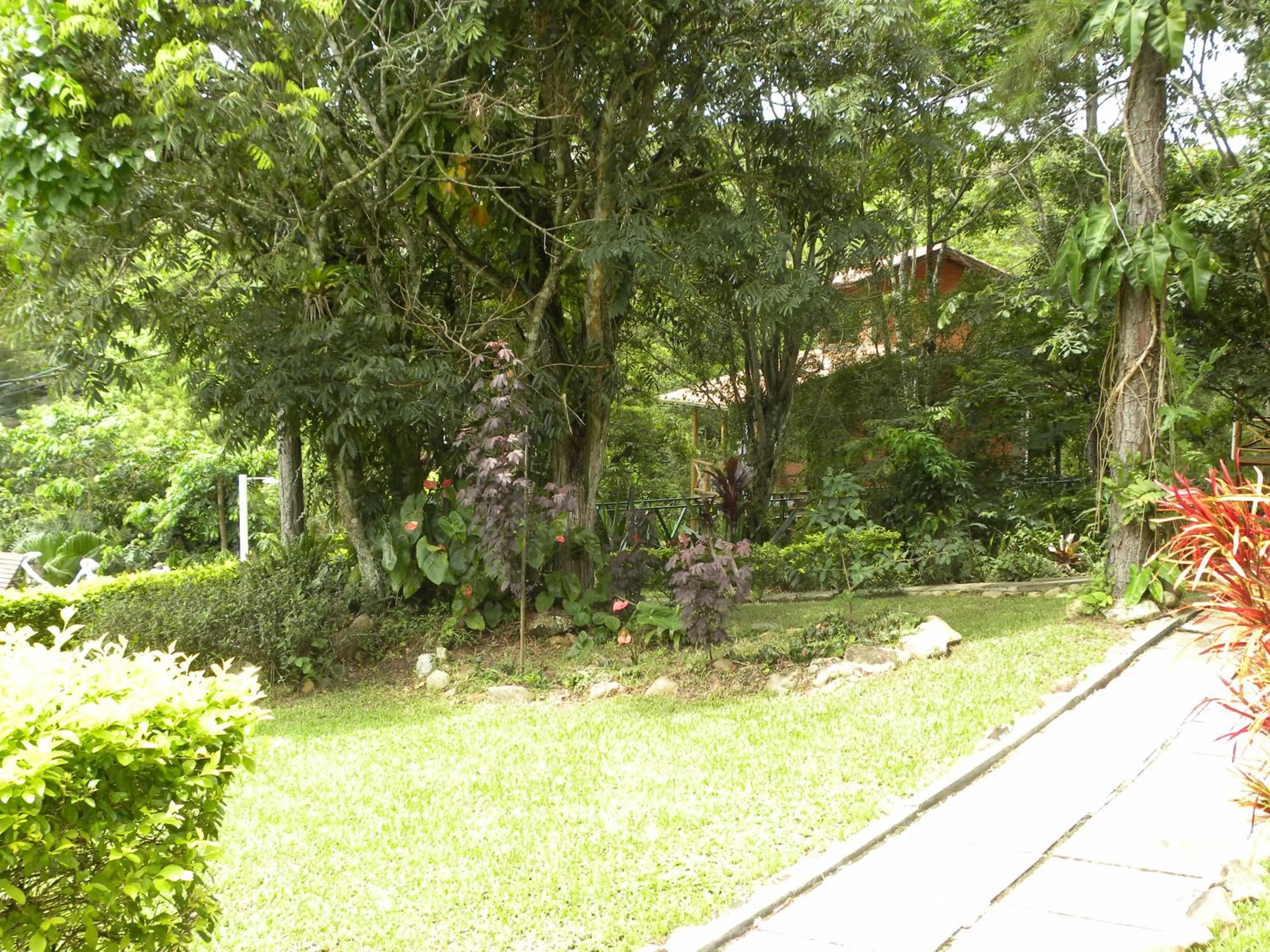 Garden view in Pousada Nosso Bosque