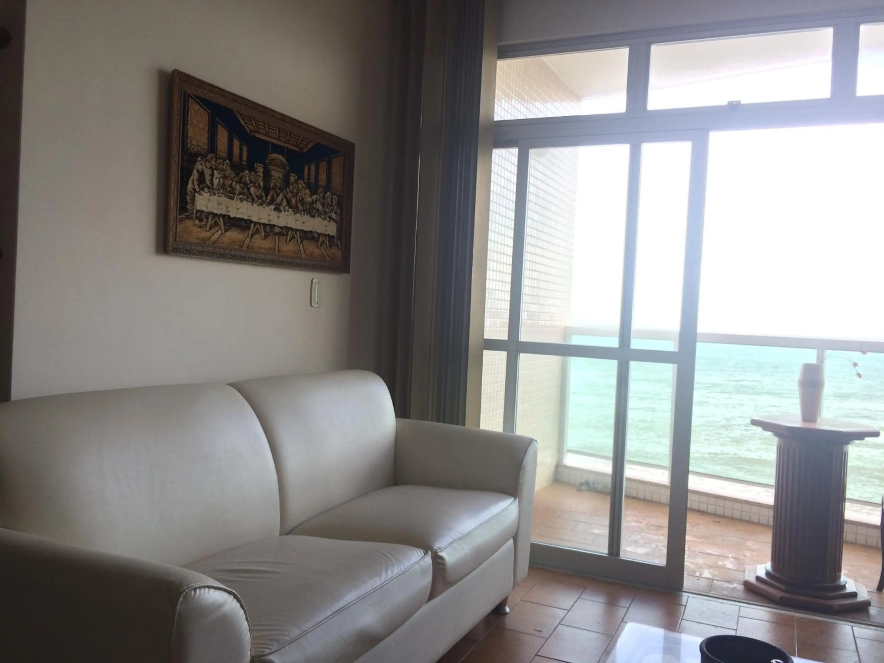 Balcony/Terrace in Apartamento Guarapari Brisa do Mar