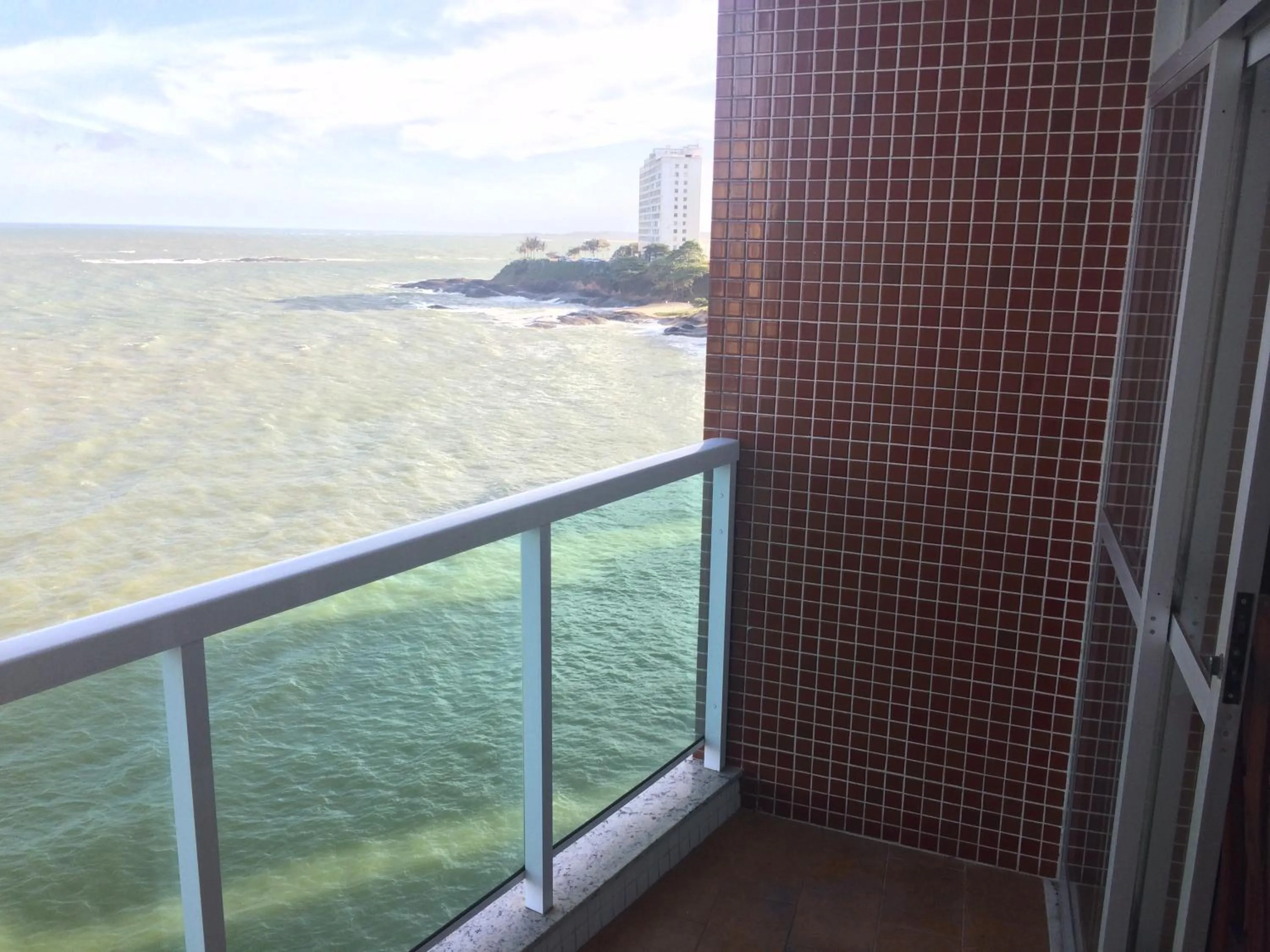 Balcony/Terrace in Apartamento Guarapari Brisa do Mar