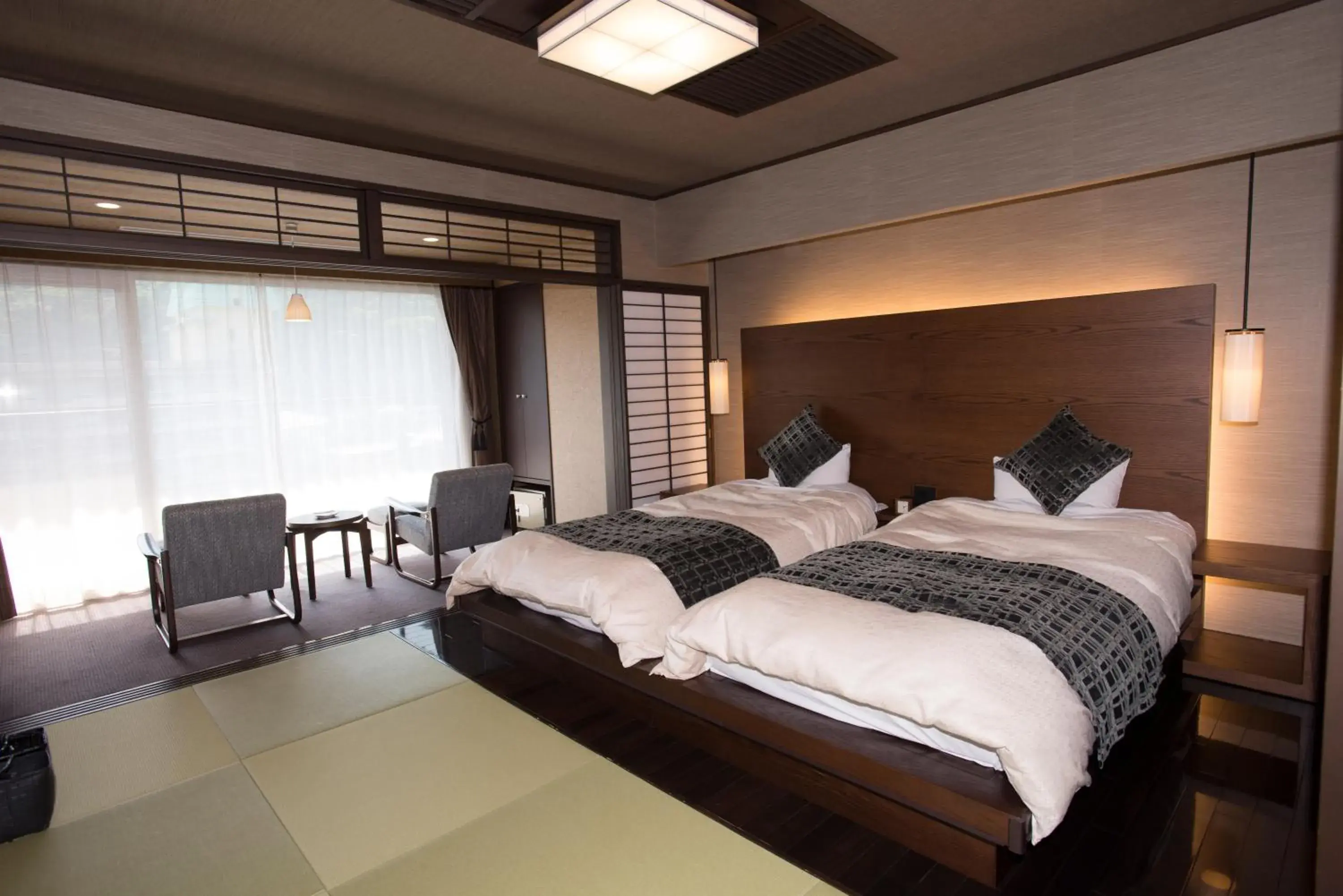 Photo of the whole room, Bed in Kinunokeikoku Hekiryu Photo of the whole room, Bed in Kinunokeikoku Hekiryu