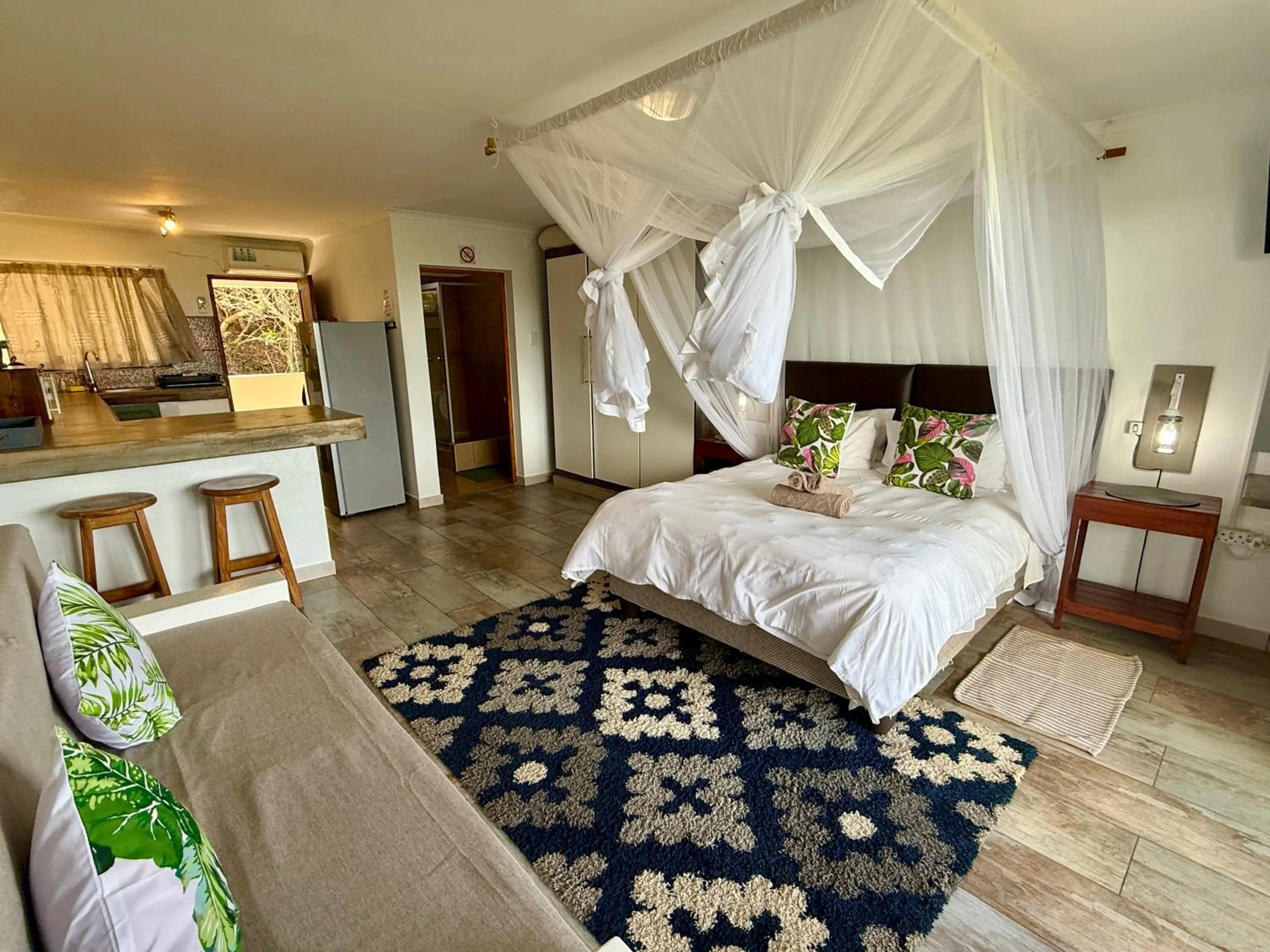 Bed in Go Wild Beach Resort