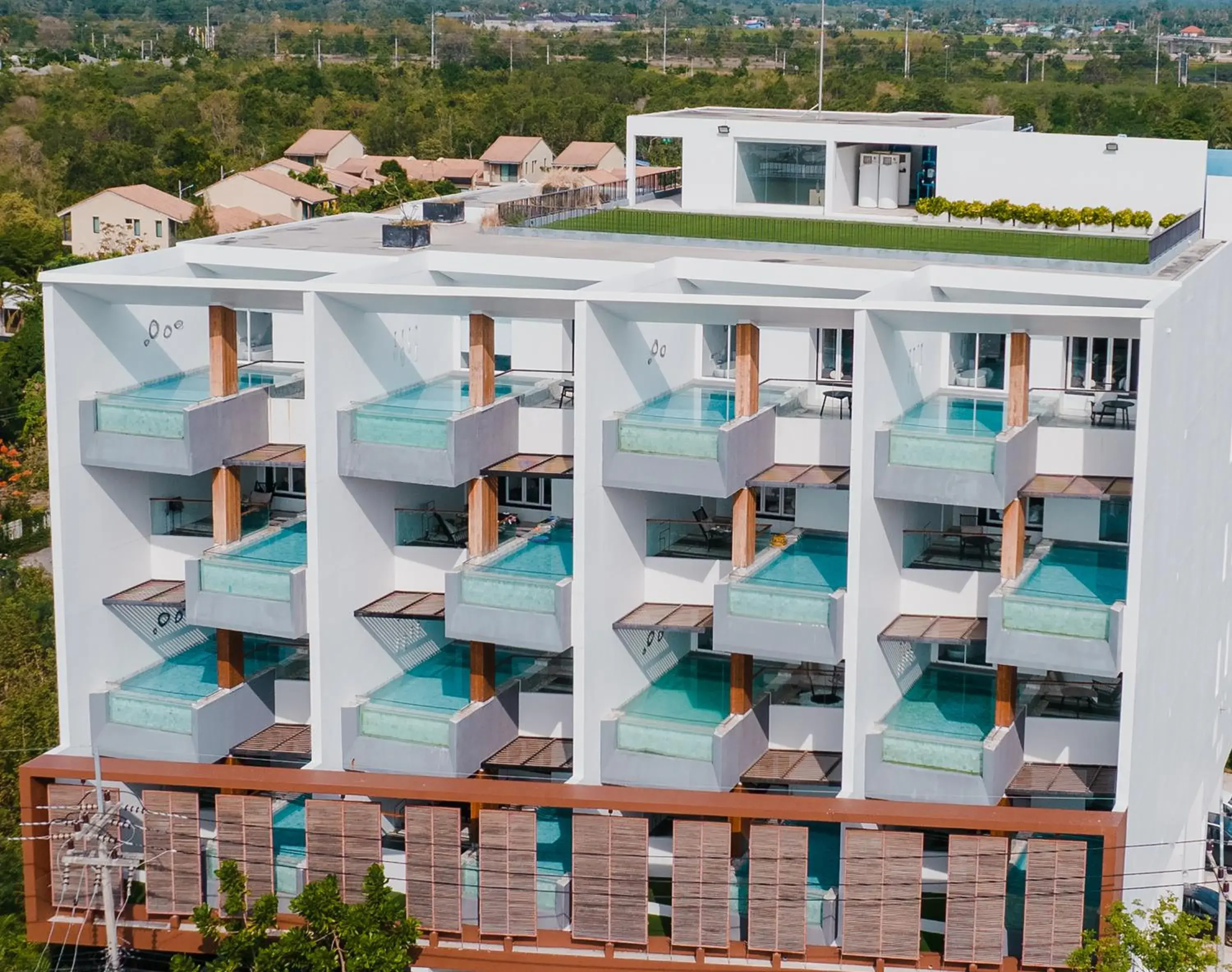 Property building in Veranda Pool Villas & Suite Hua Hin Cha Am Property building in Veranda Pool Villas & Suite Hua Hin Cha Am