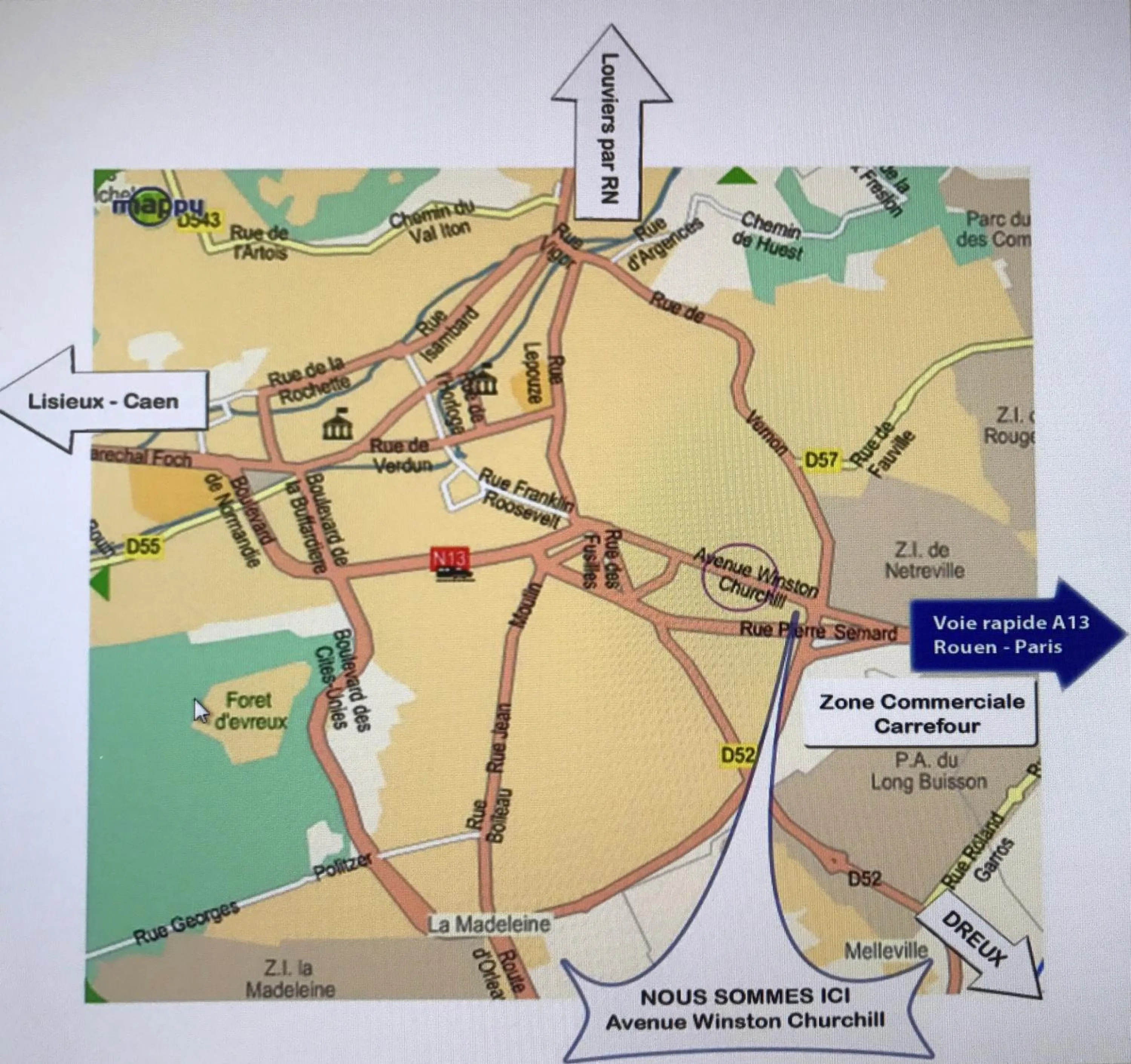 Location in Be Myhôtel