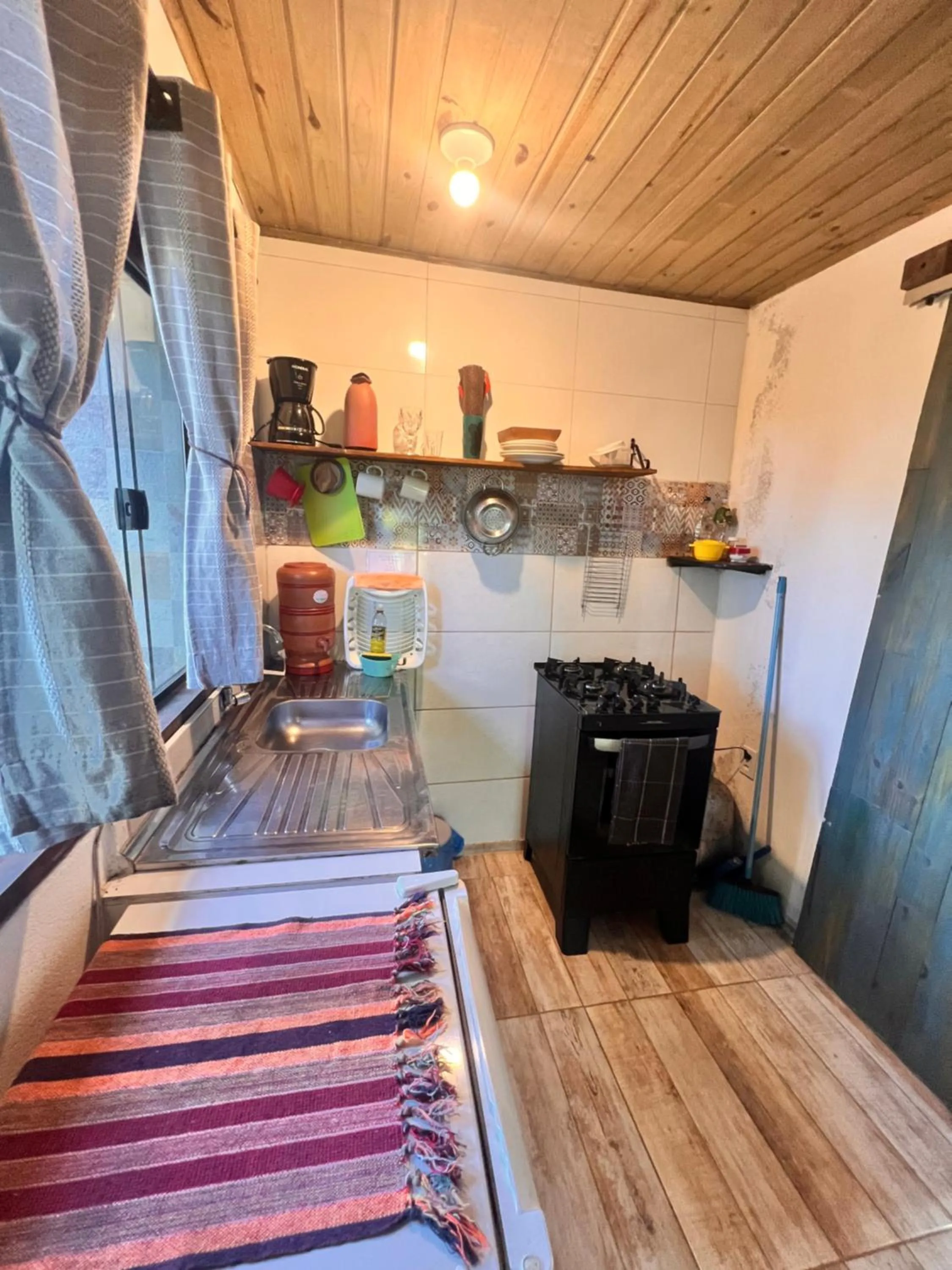 chalés frente à praia