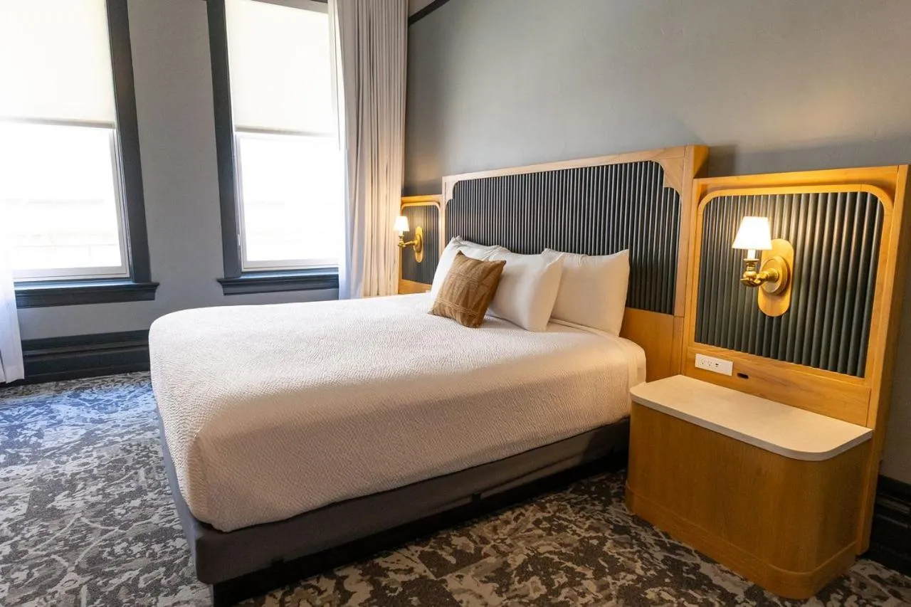 Bed in Historic Franklin Hotel