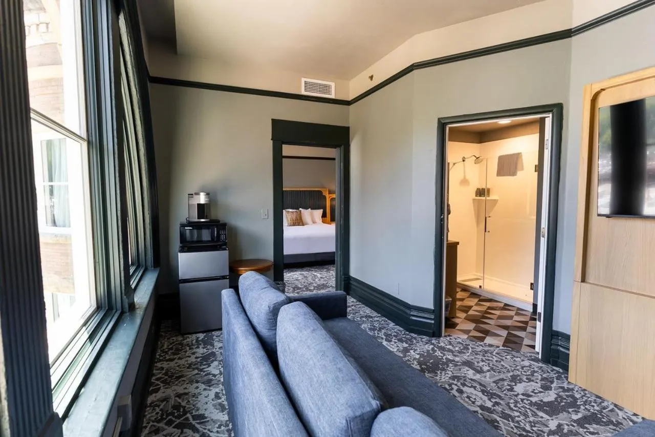 Bed in Historic Franklin Hotel