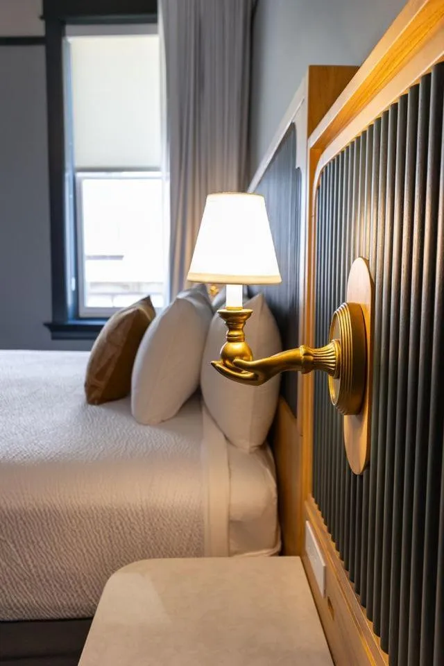 Bed in Historic Franklin Hotel