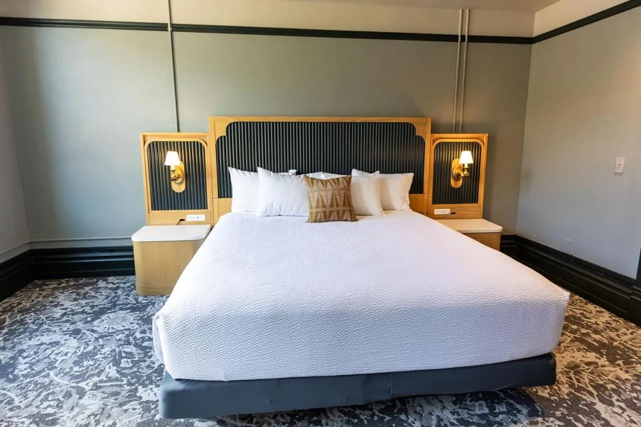 Bed in Historic Franklin Hotel