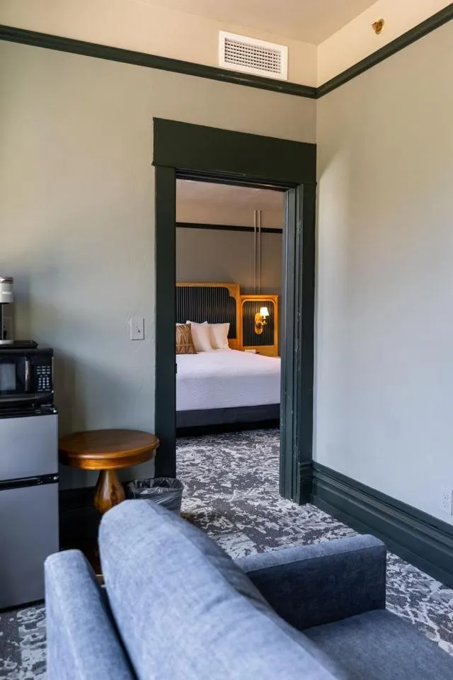 Bed in Historic Franklin Hotel