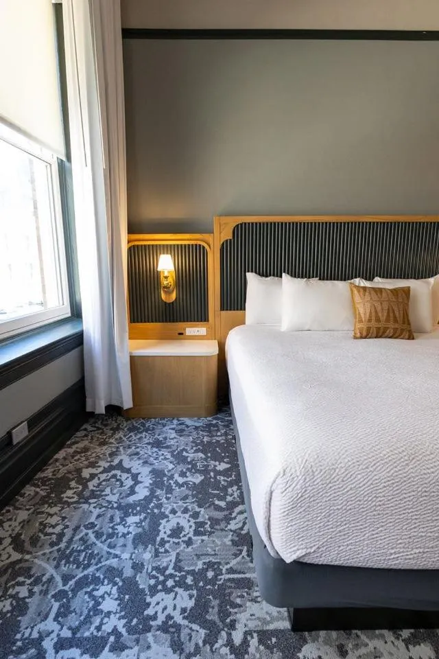 Bed in Historic Franklin Hotel