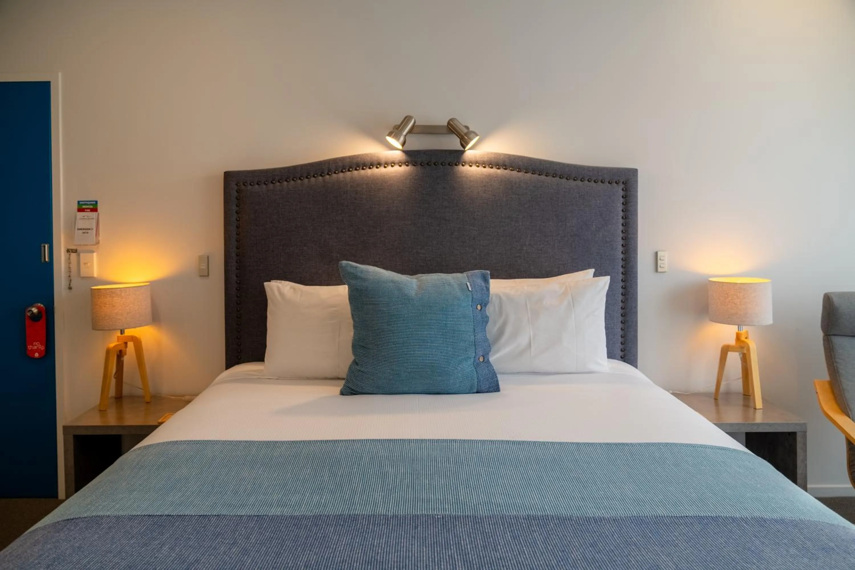 Bed in Colonial Manor Motel