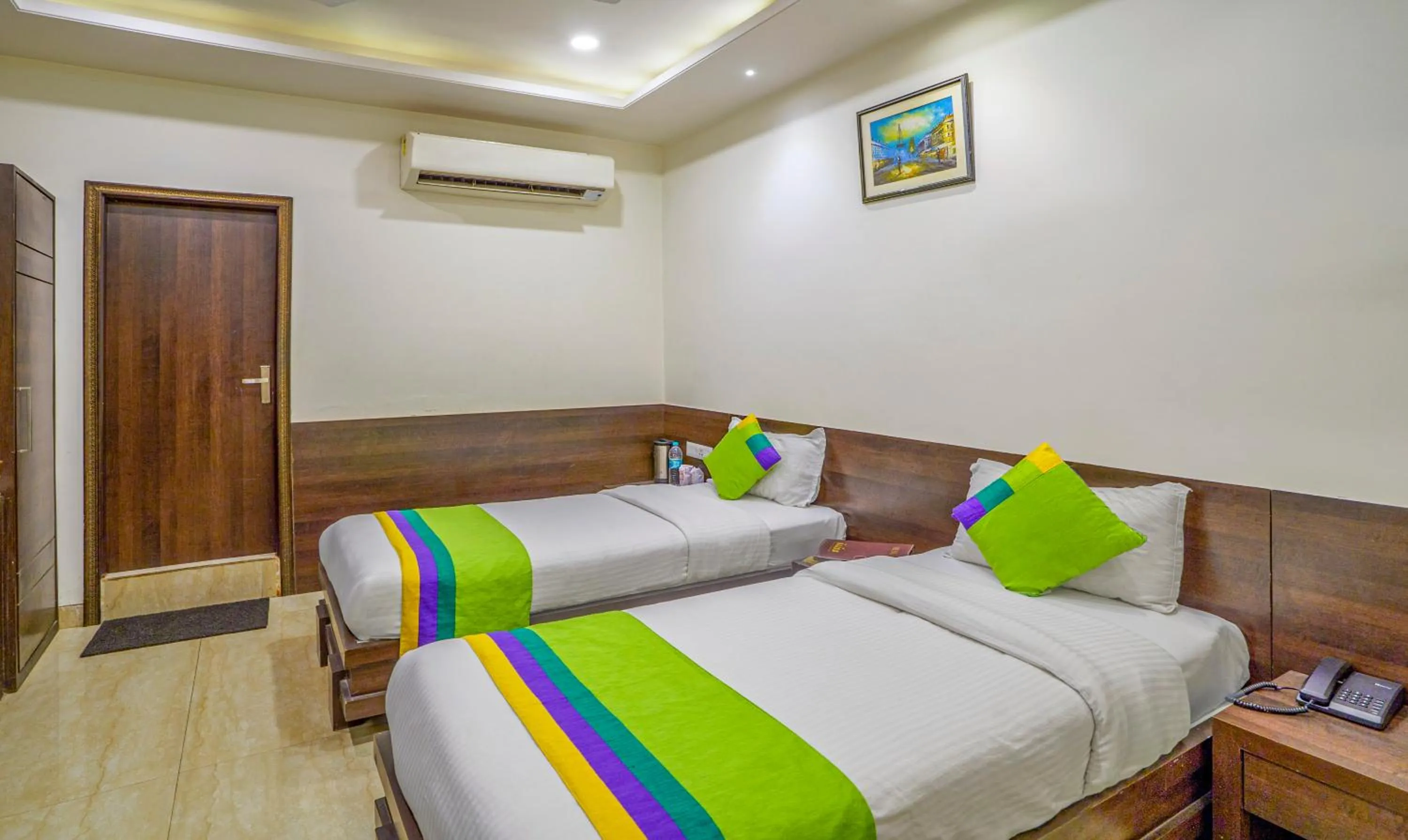 Bedroom, Bed in Treebo Bliss