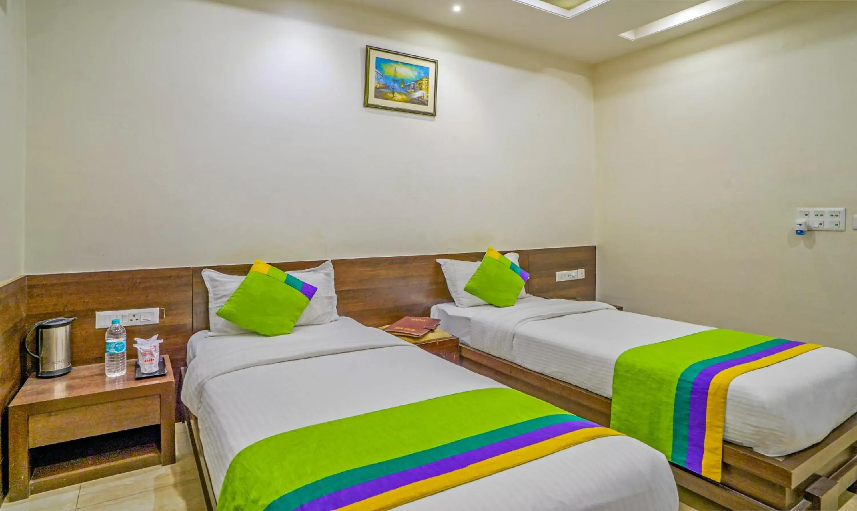 Bedroom, Bed in Treebo Bliss Bedroom, Bed in Treebo Bliss