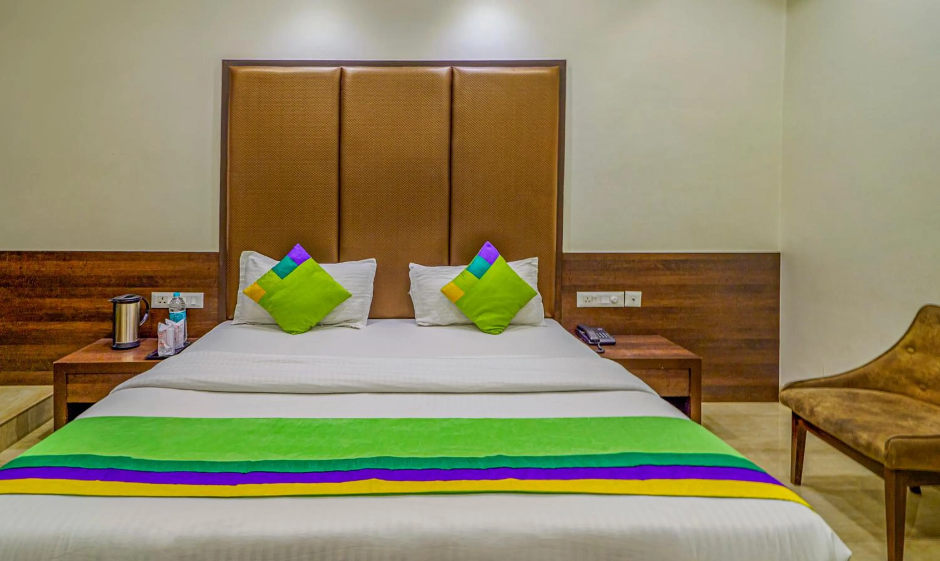 Bedroom, Bed in Treebo Bliss