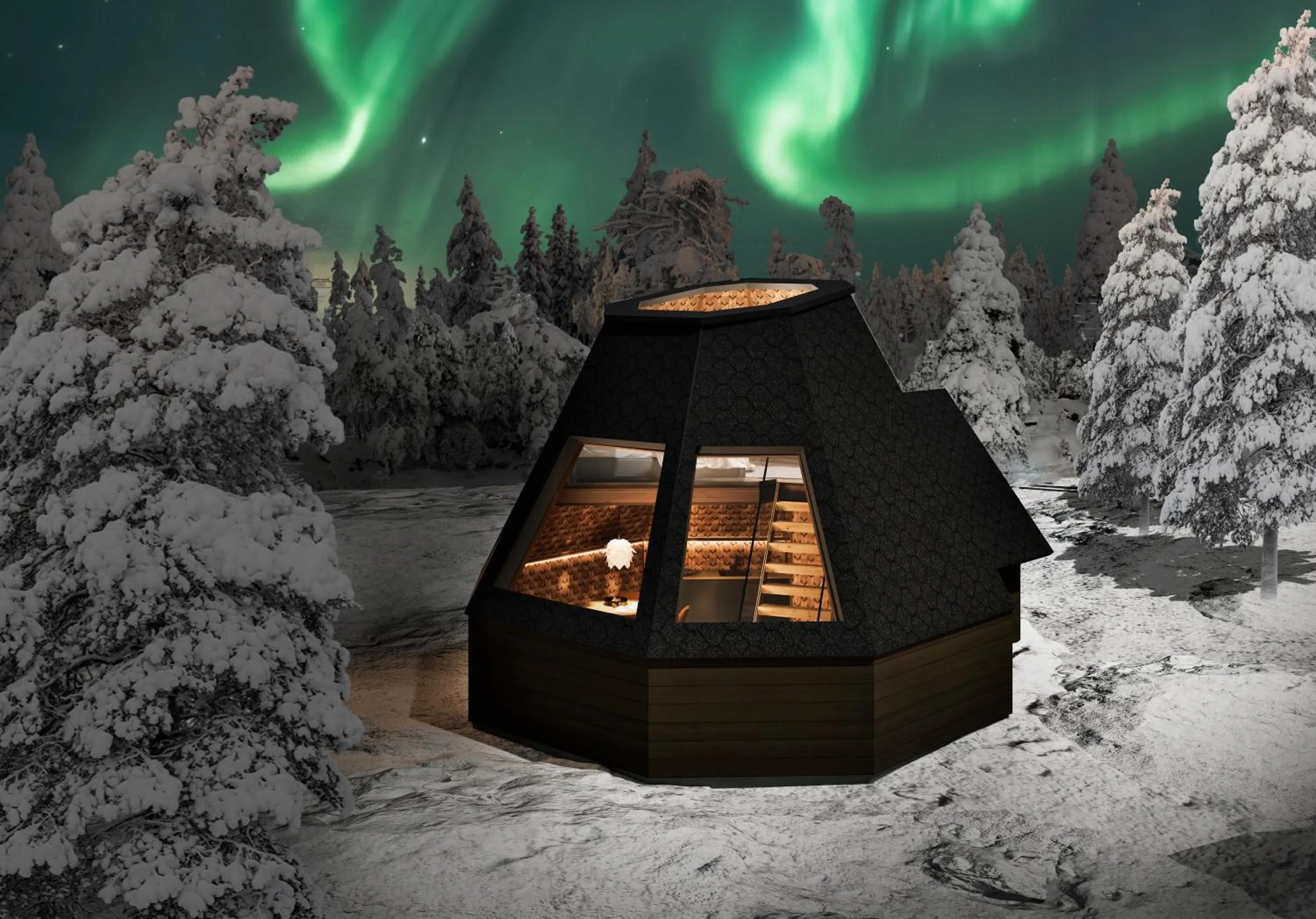 Property building in Aurora Village Ivalo