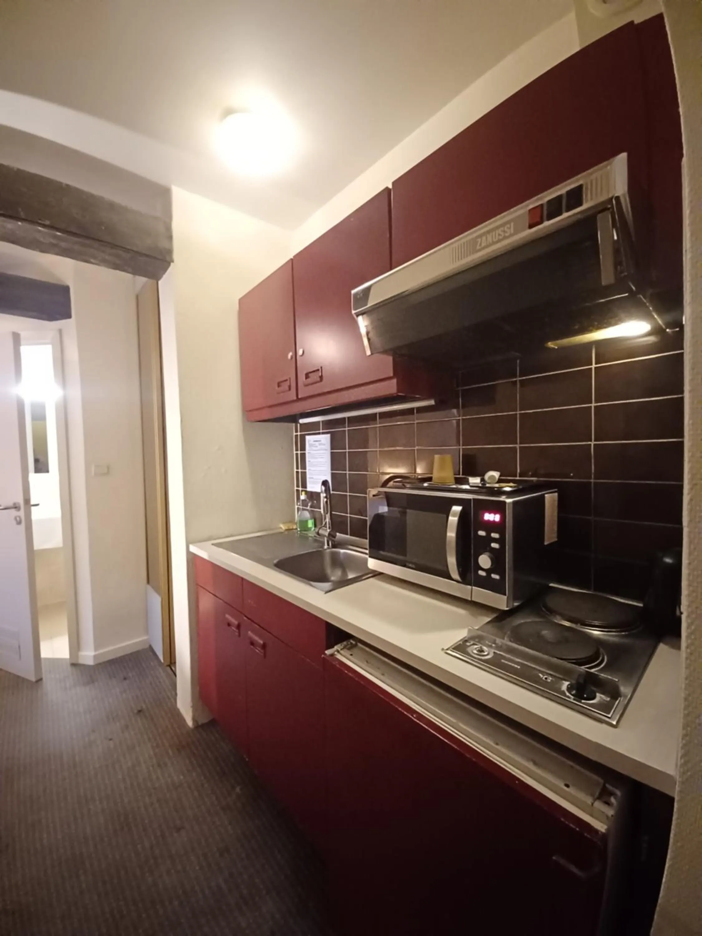 Kitchen or kitchenette in Hotel Koffieboontje