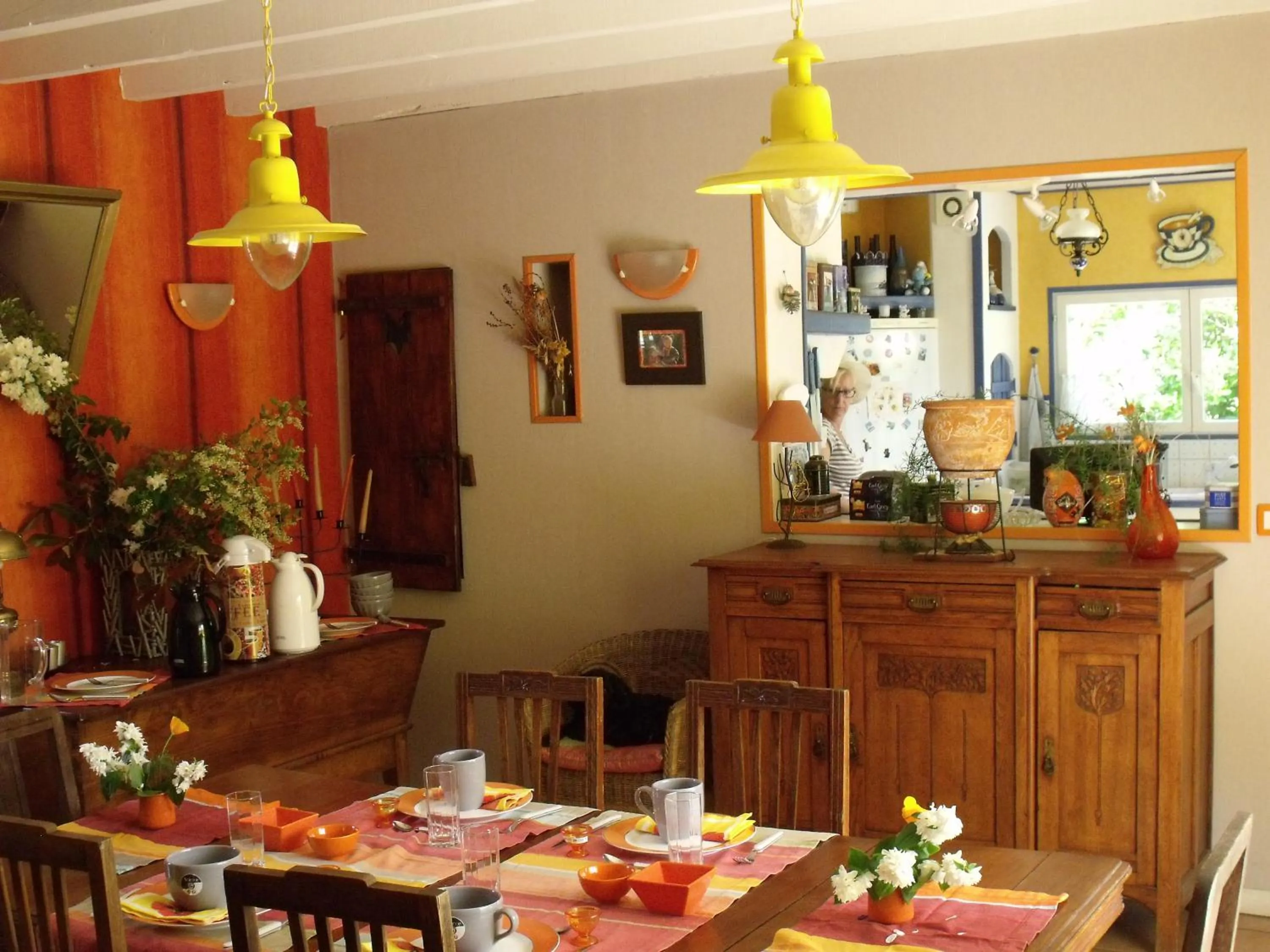 Garden view in Les Hôtes Landes