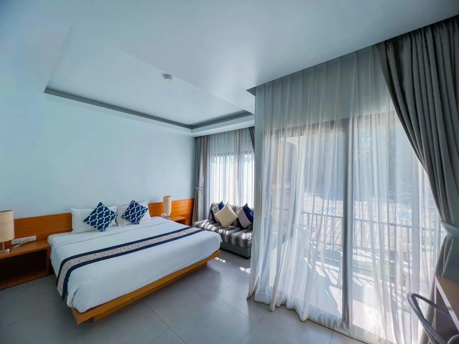 Bed in White Sand Halal House Krabi