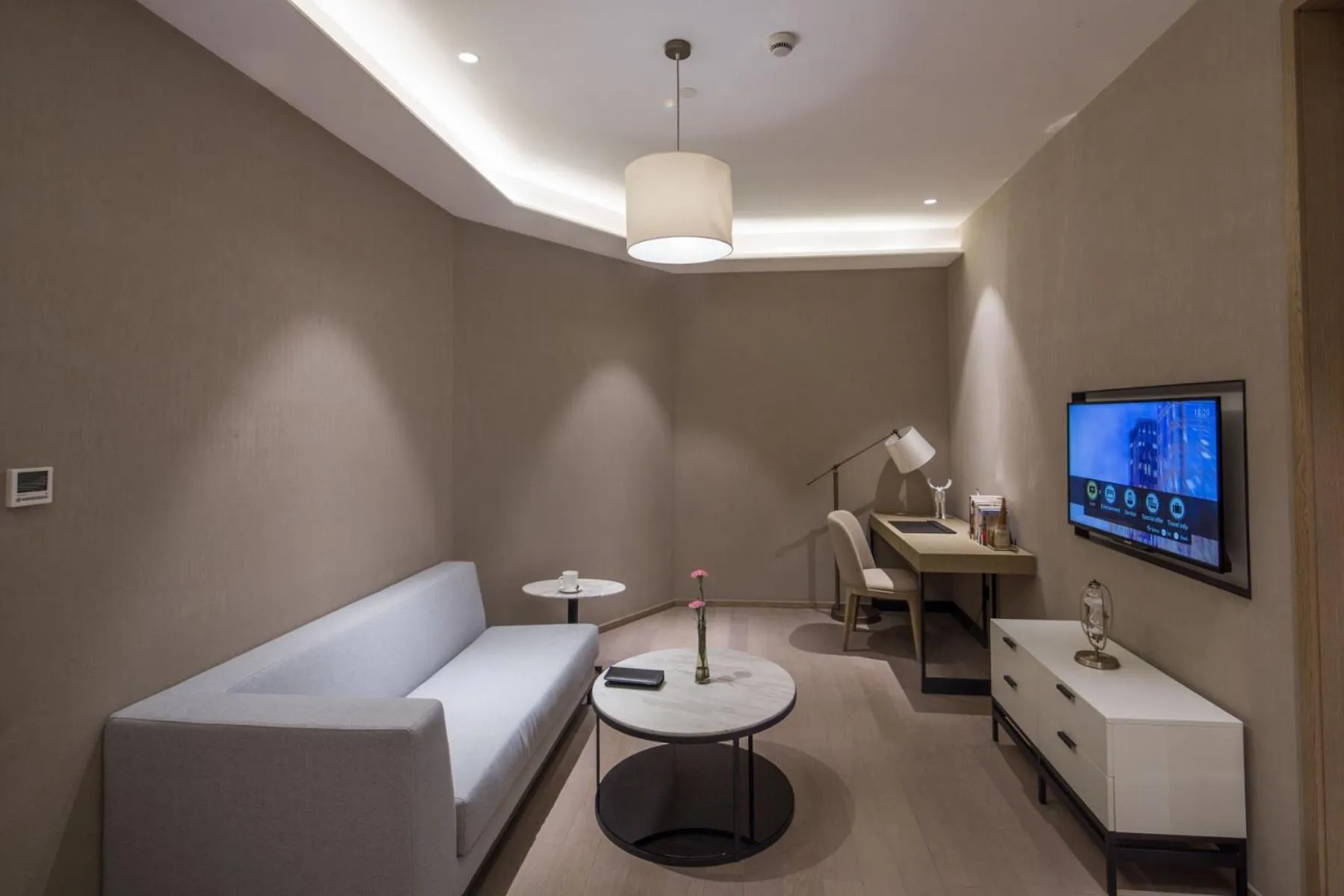 Living room in Swisstouches Guangzhou Hotel Residences