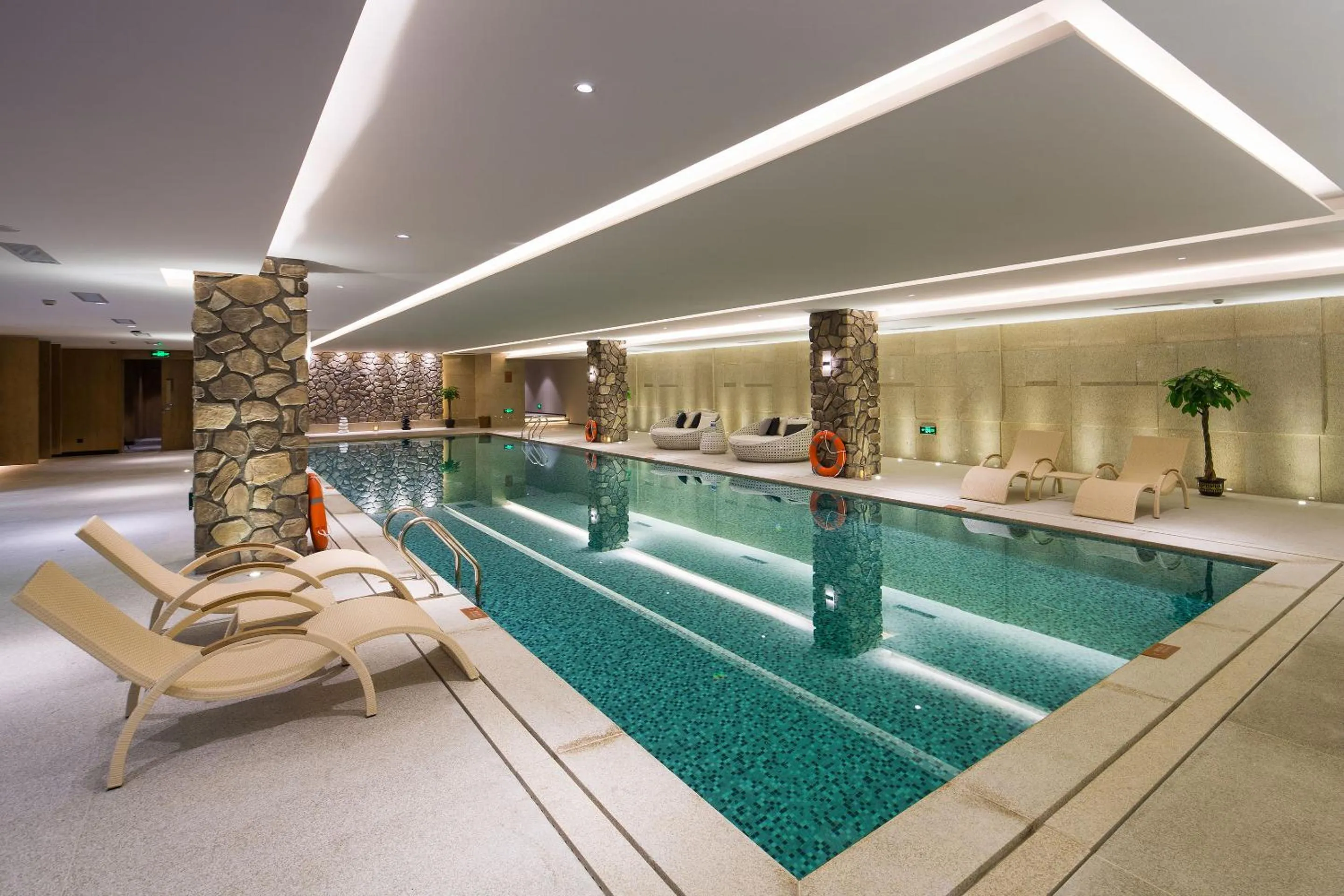 Swimming pool in Swisstouches Guangzhou Hotel Residences