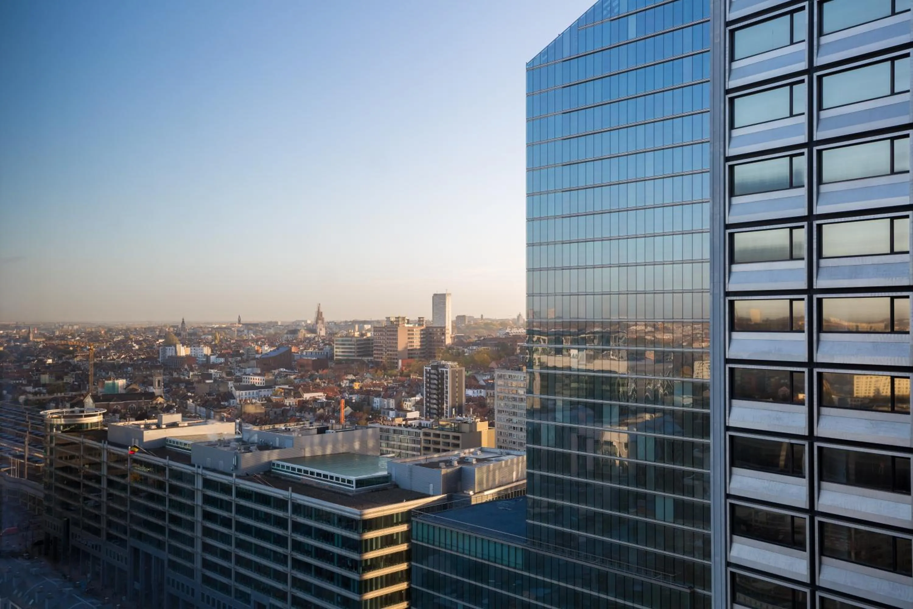 City view in Thon Hotel Brussels City Centre