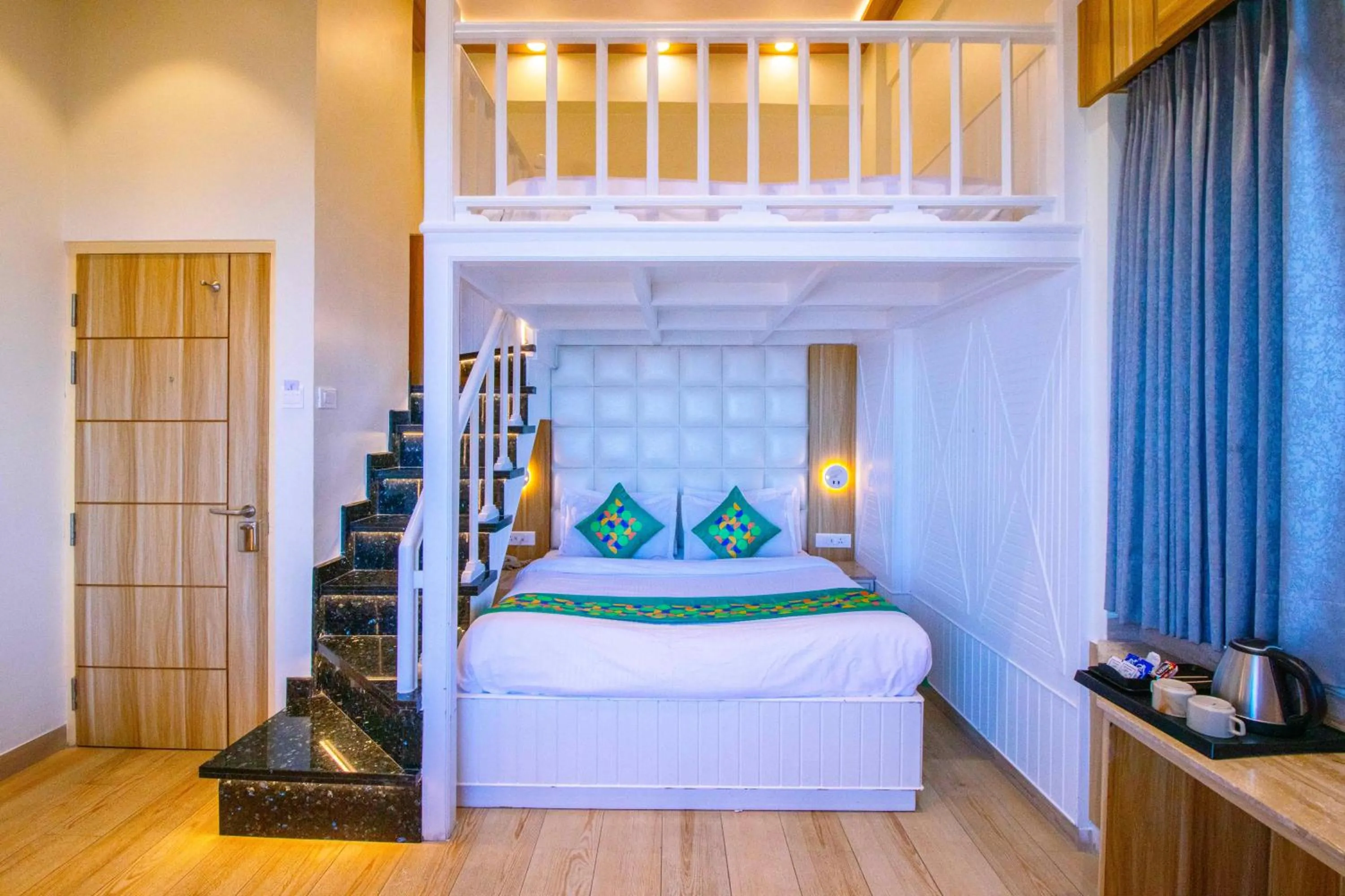 Bed in Treebo Varuna With Mountain View