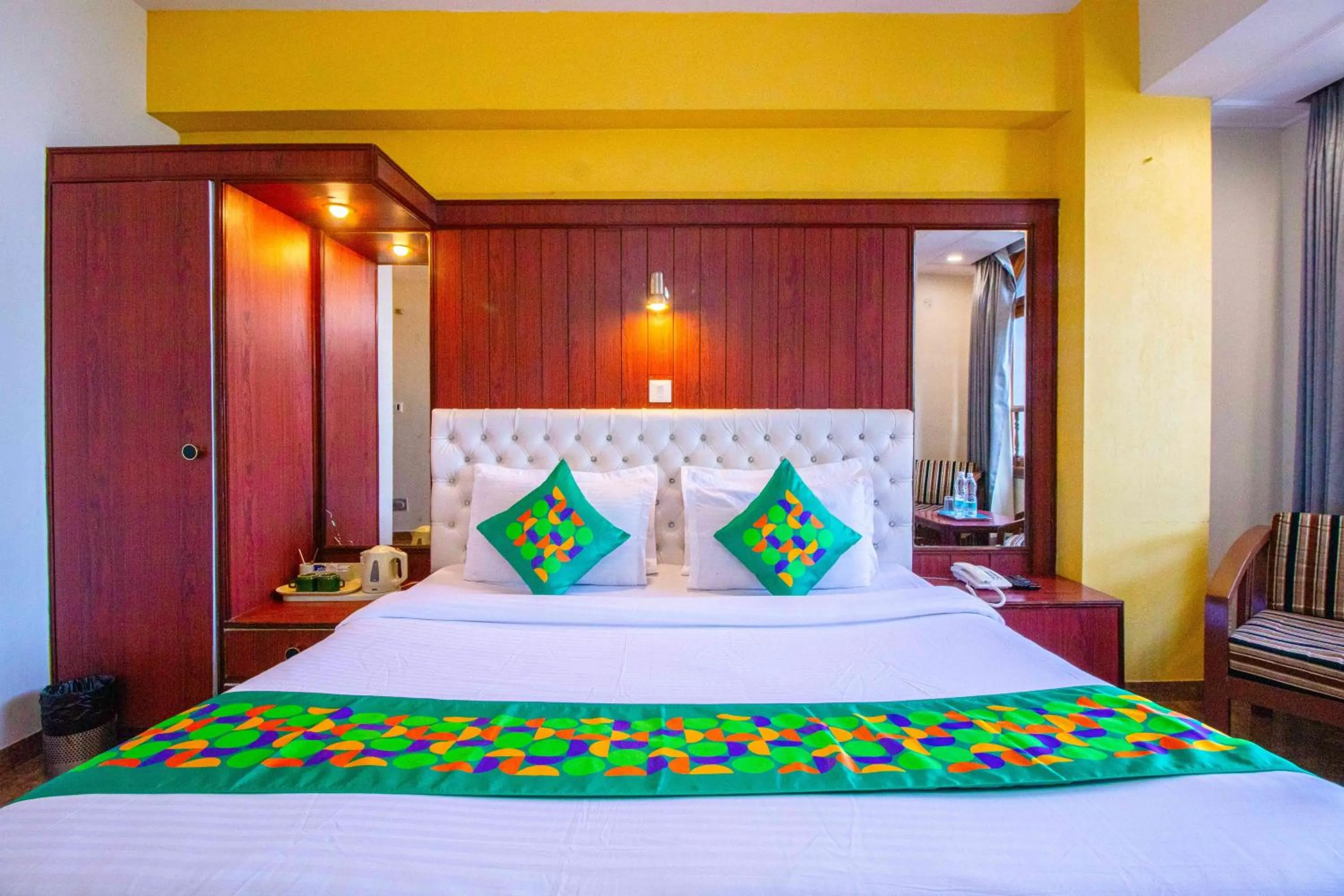 Bedroom, Bed in Treebo Varuna With Mountain View