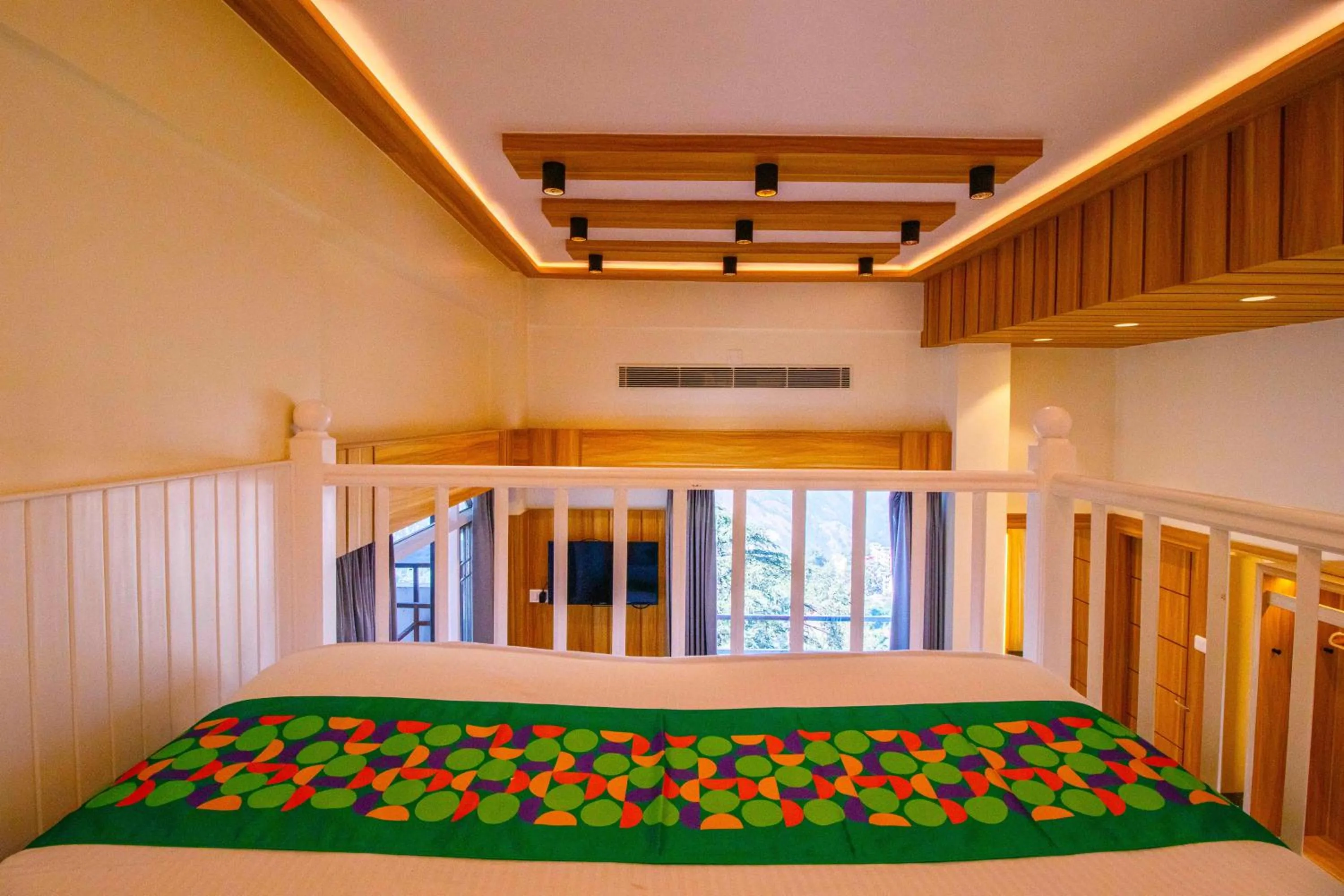 Bedroom, Bed in Treebo Varuna With Mountain View