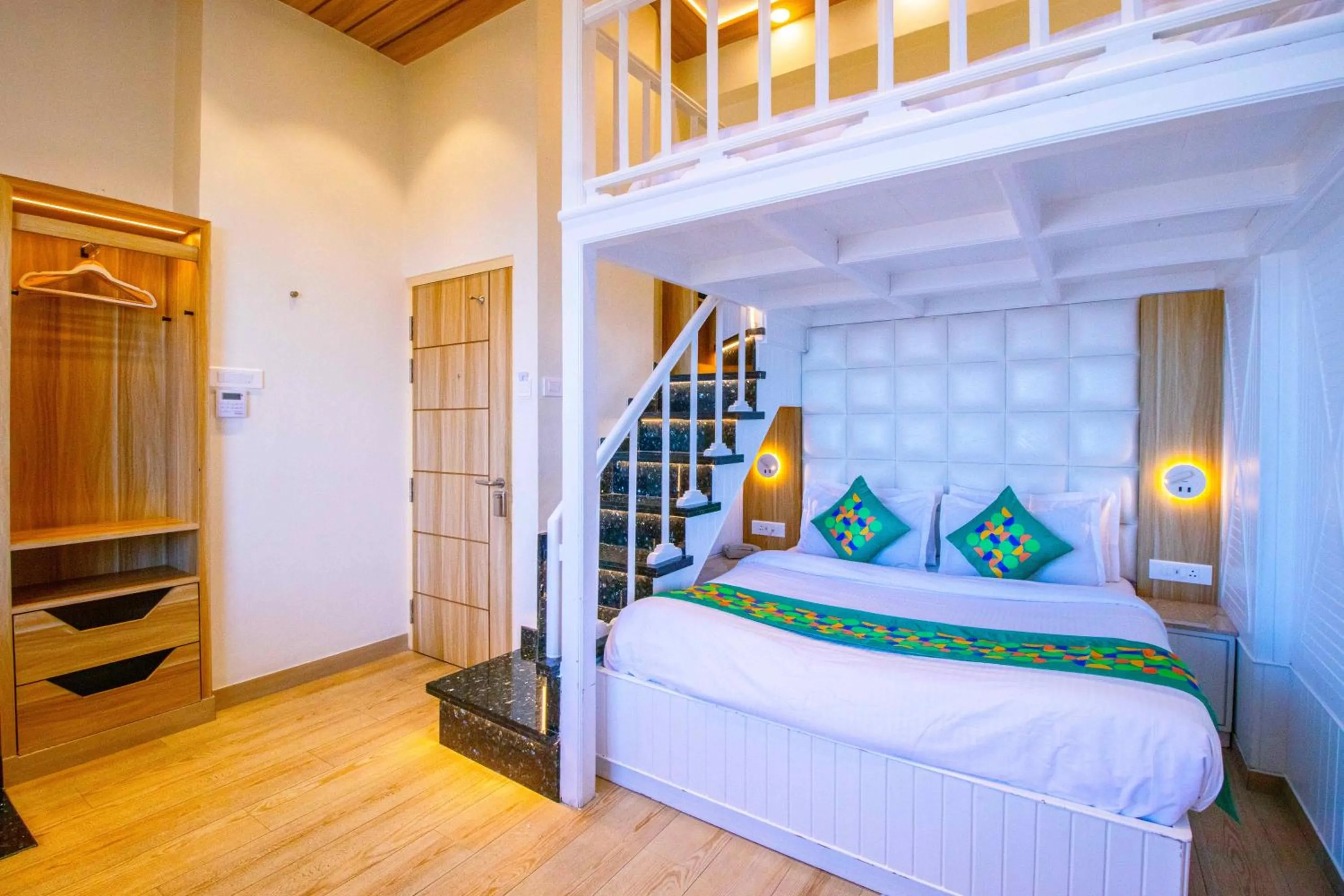 Bedroom, Bed in Treebo Varuna With Mountain View