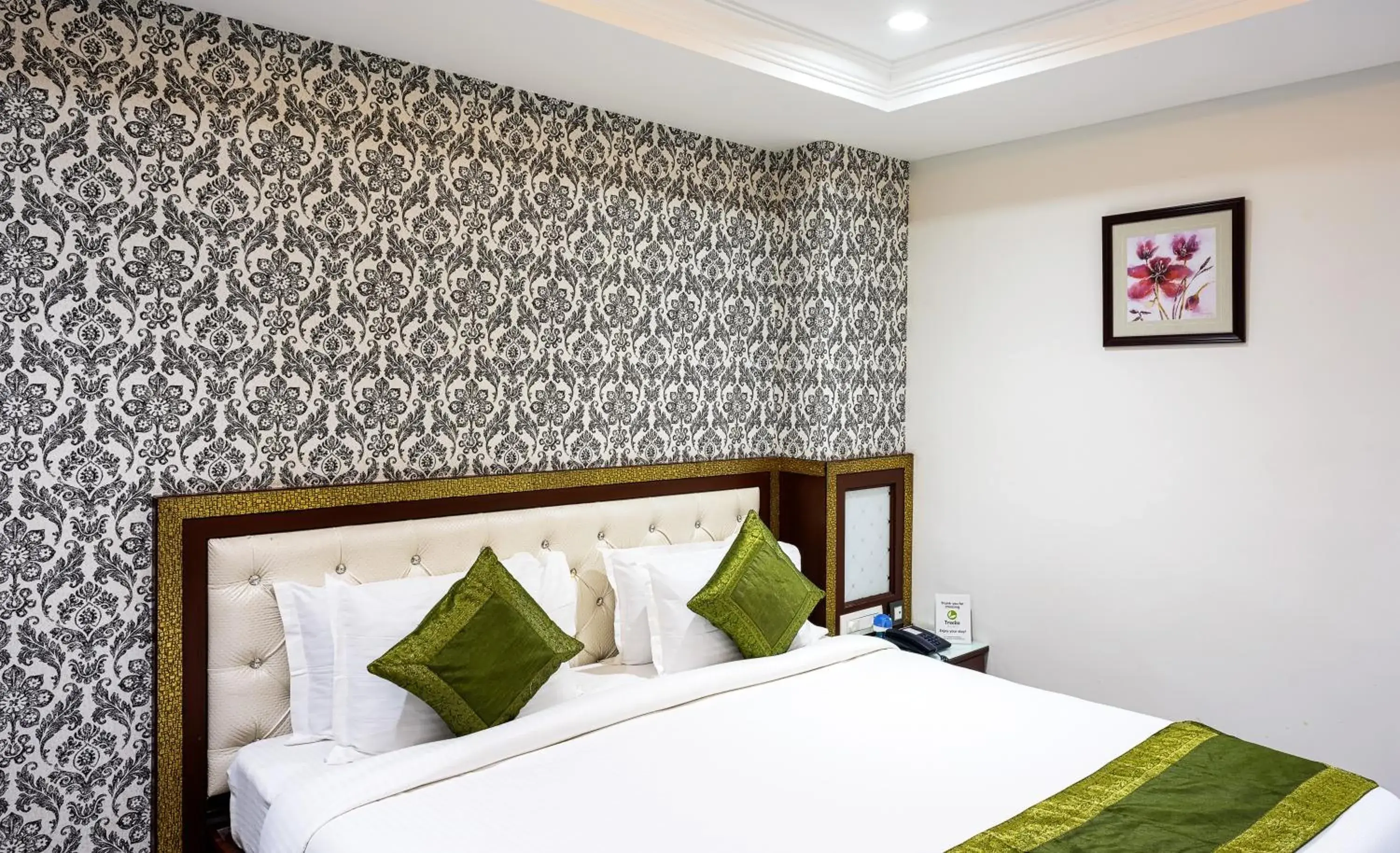 Bedroom, Bed in Treebo Empire Bedroom, Bed in Treebo Empire