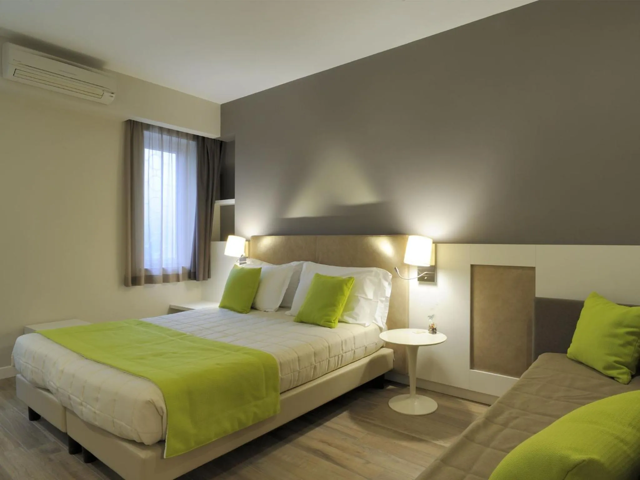 Bed in Hotel Concordia