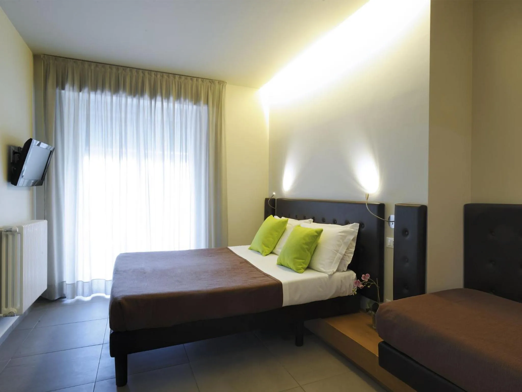 Bed in Hotel Concordia