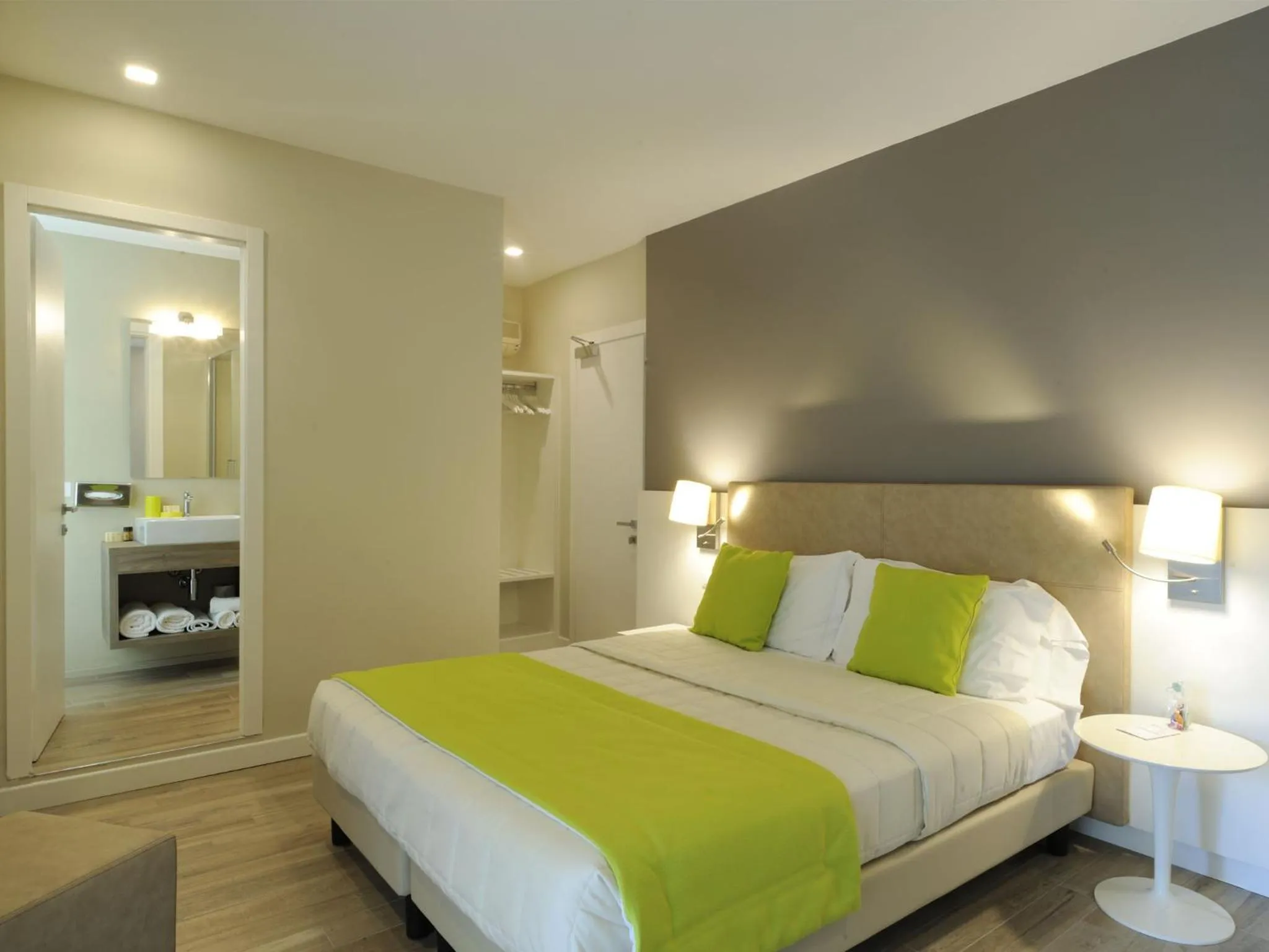 Bed in Hotel Concordia