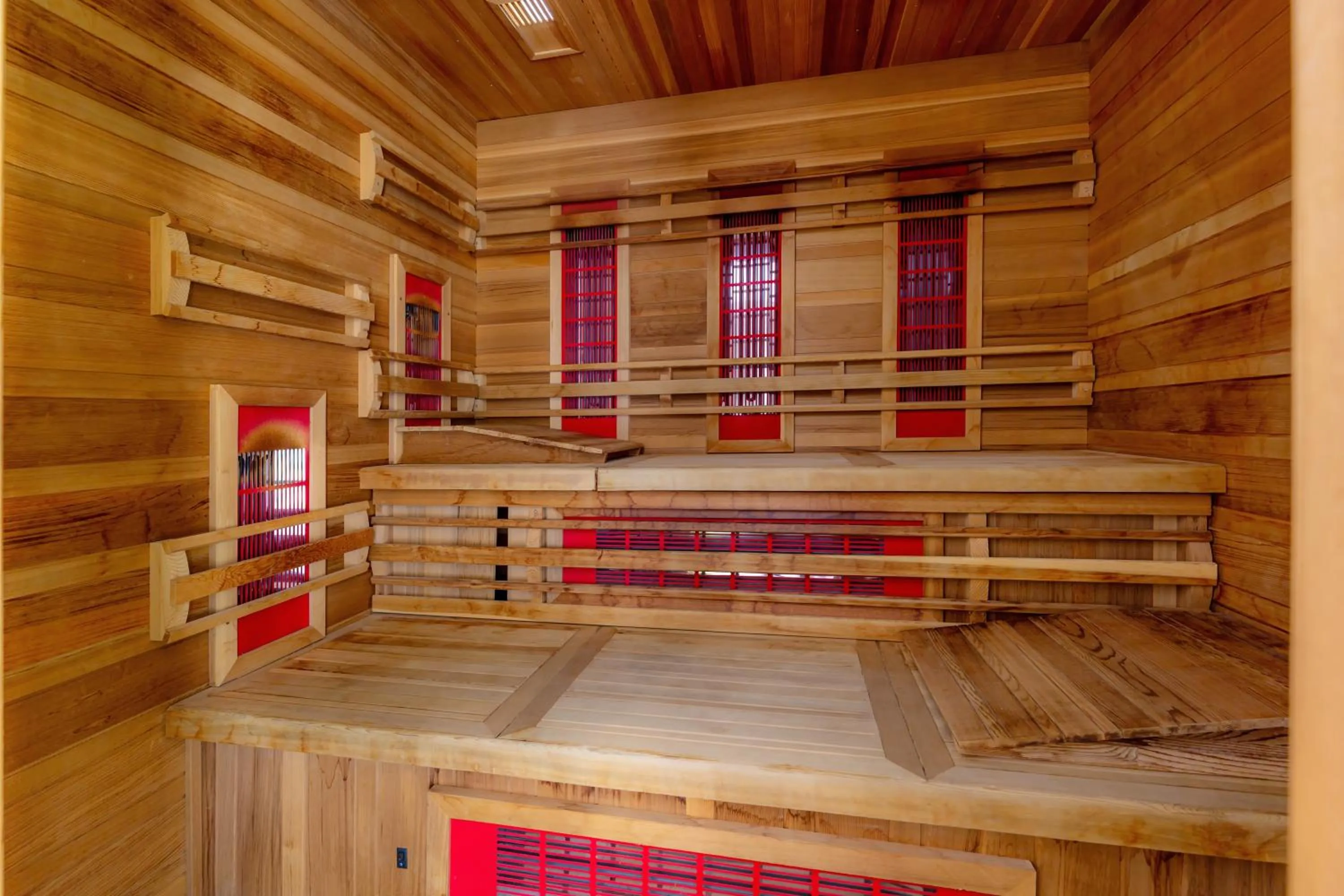 Sauna in Hôtel & Résidence Lou Paradou Gréoux Les Bains