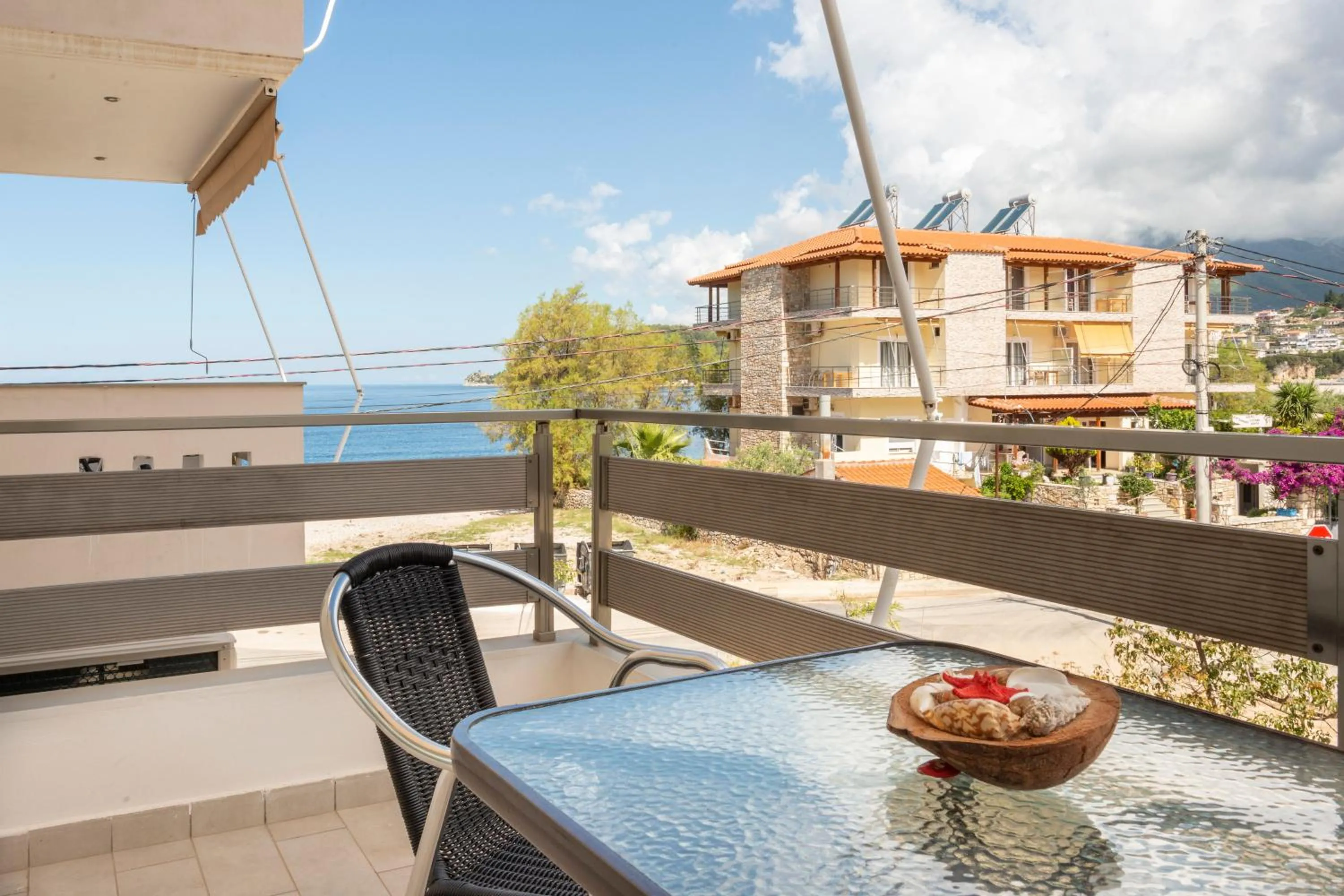 Balcony/Terrace in Sea Apartments Himare