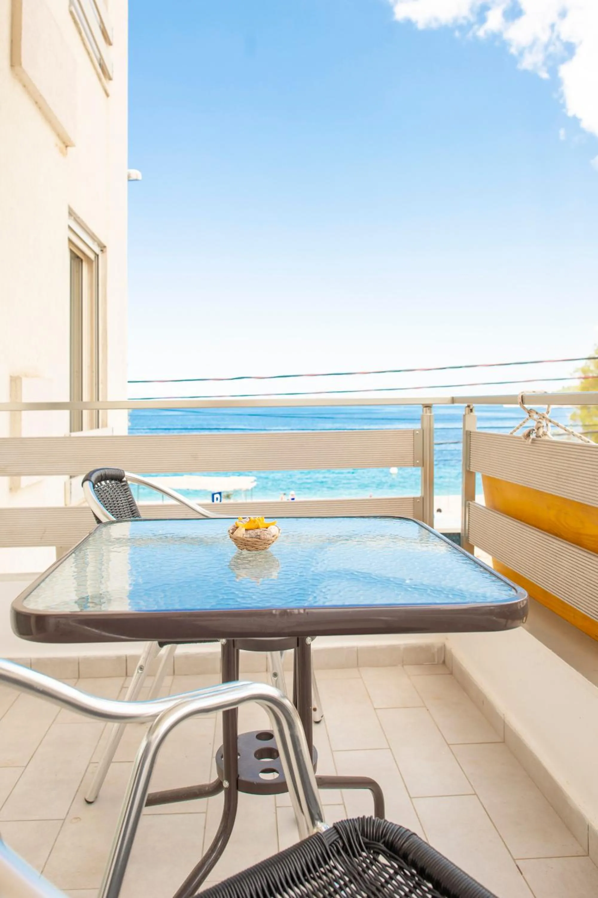 Balcony/Terrace in Sea Apartments Himare