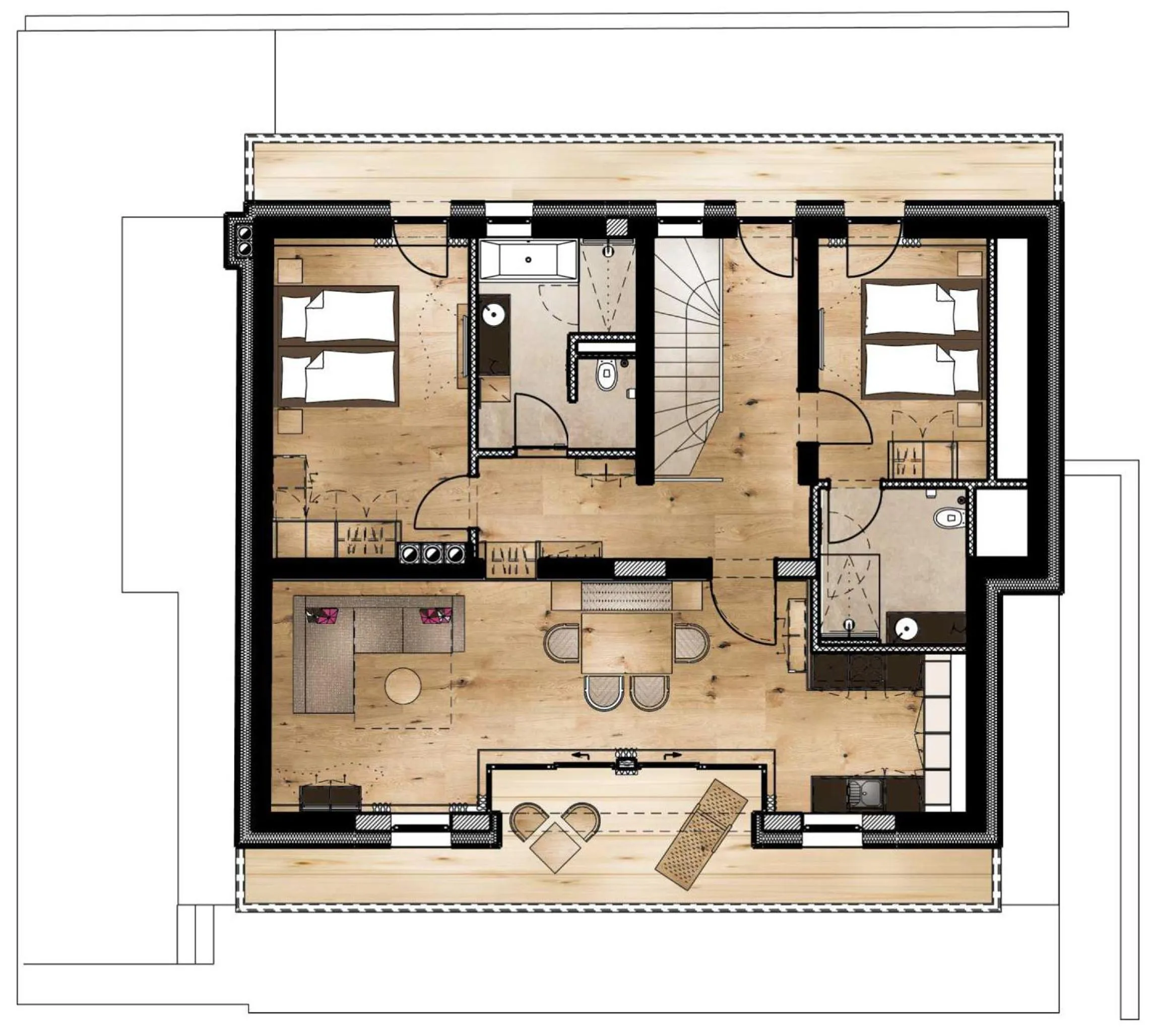 Area and facilities in Alpbach Lodge Chalet Superior