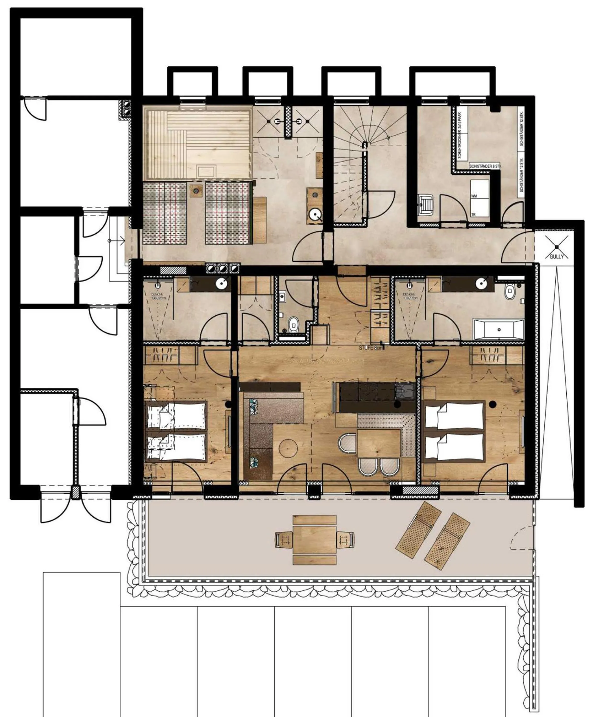 Floor plan in Alpbach Lodge Chalet Superior