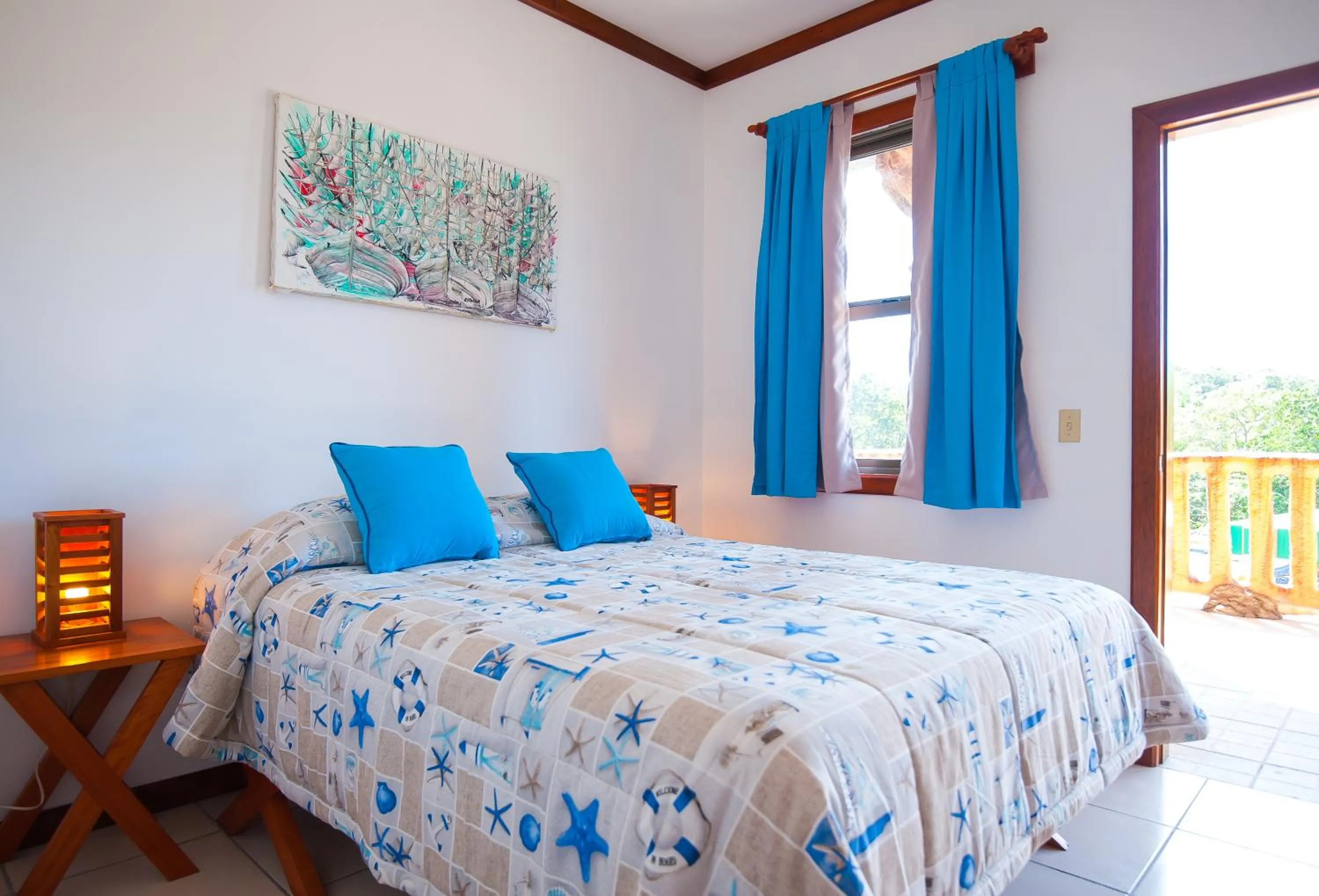 Decorative detail, Bed in Hotel Los Corales