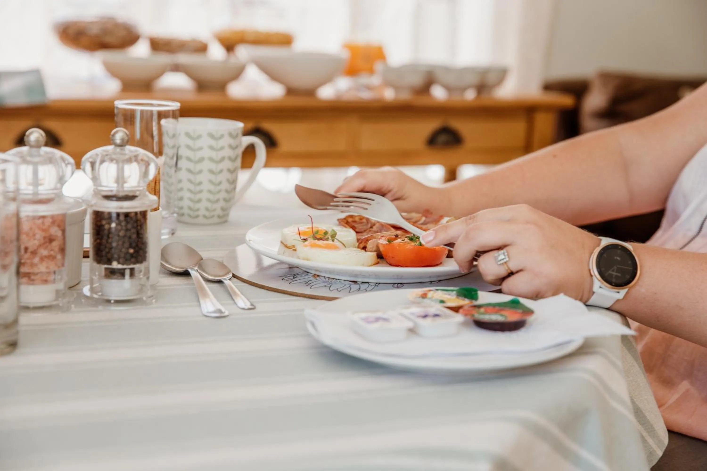 Continental breakfast in Cornerstone Manor