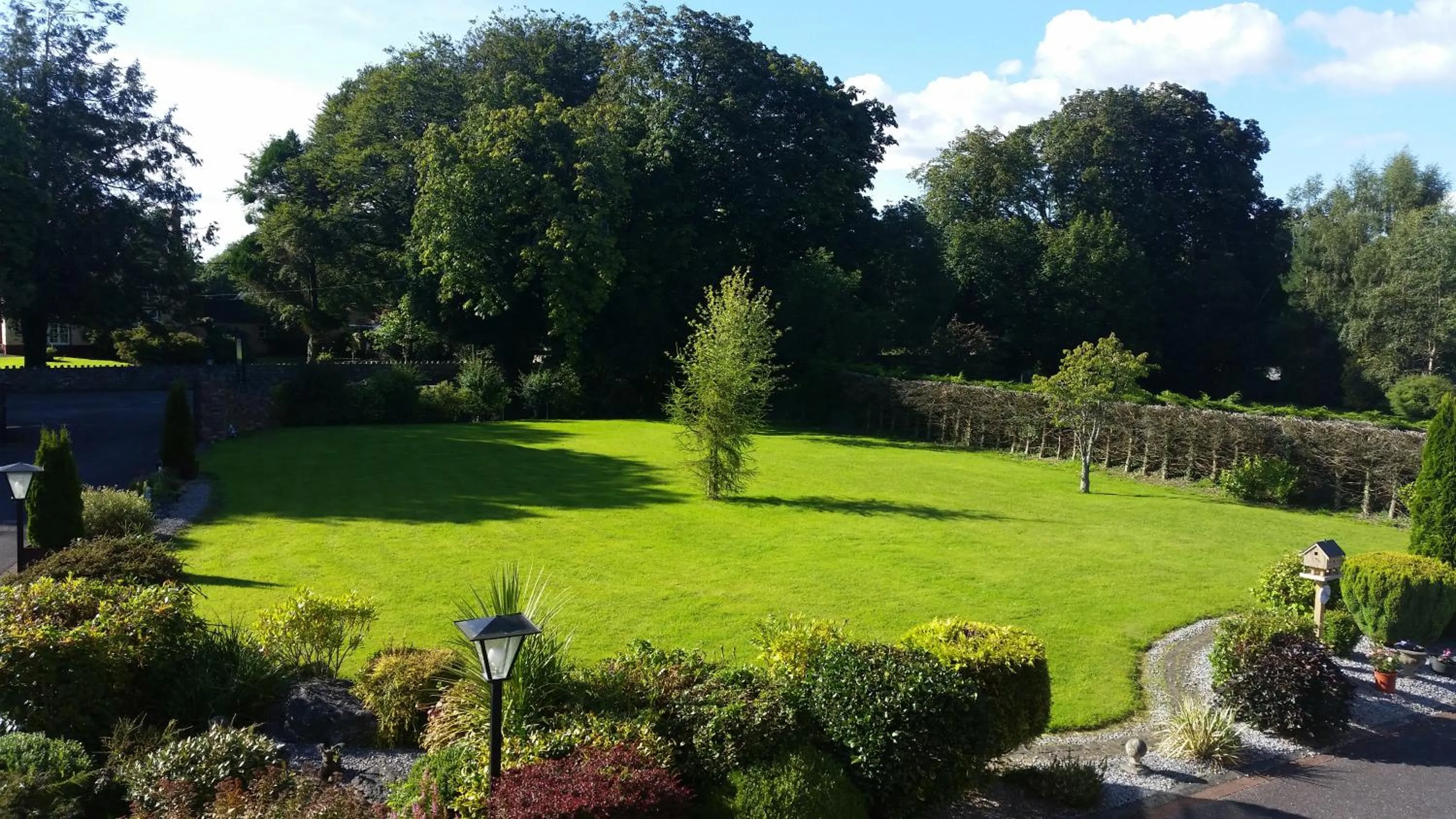 Garden view in Cloghan Lodge