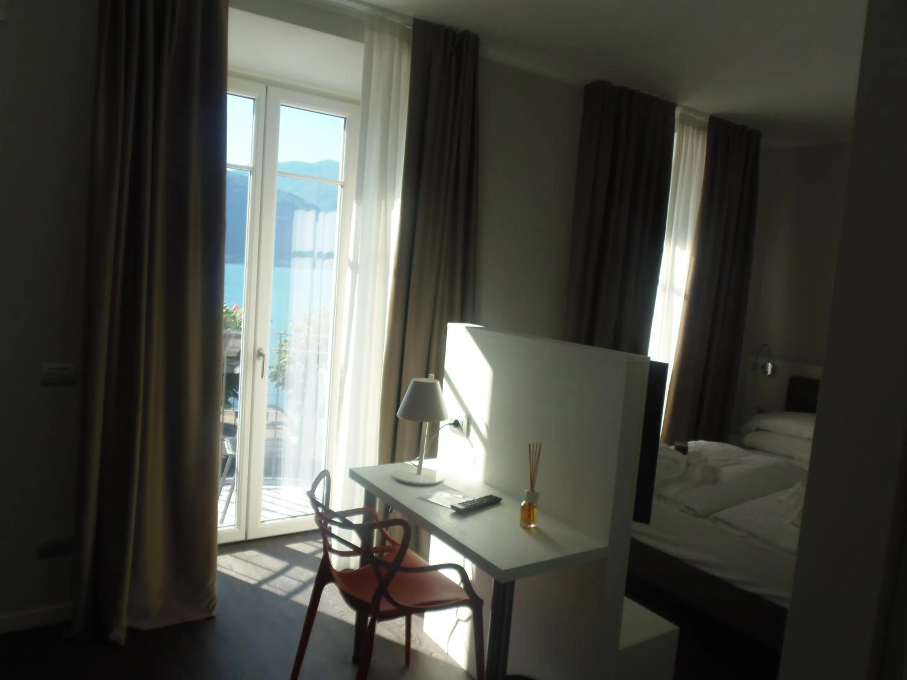 Bed in Albergo Dongo