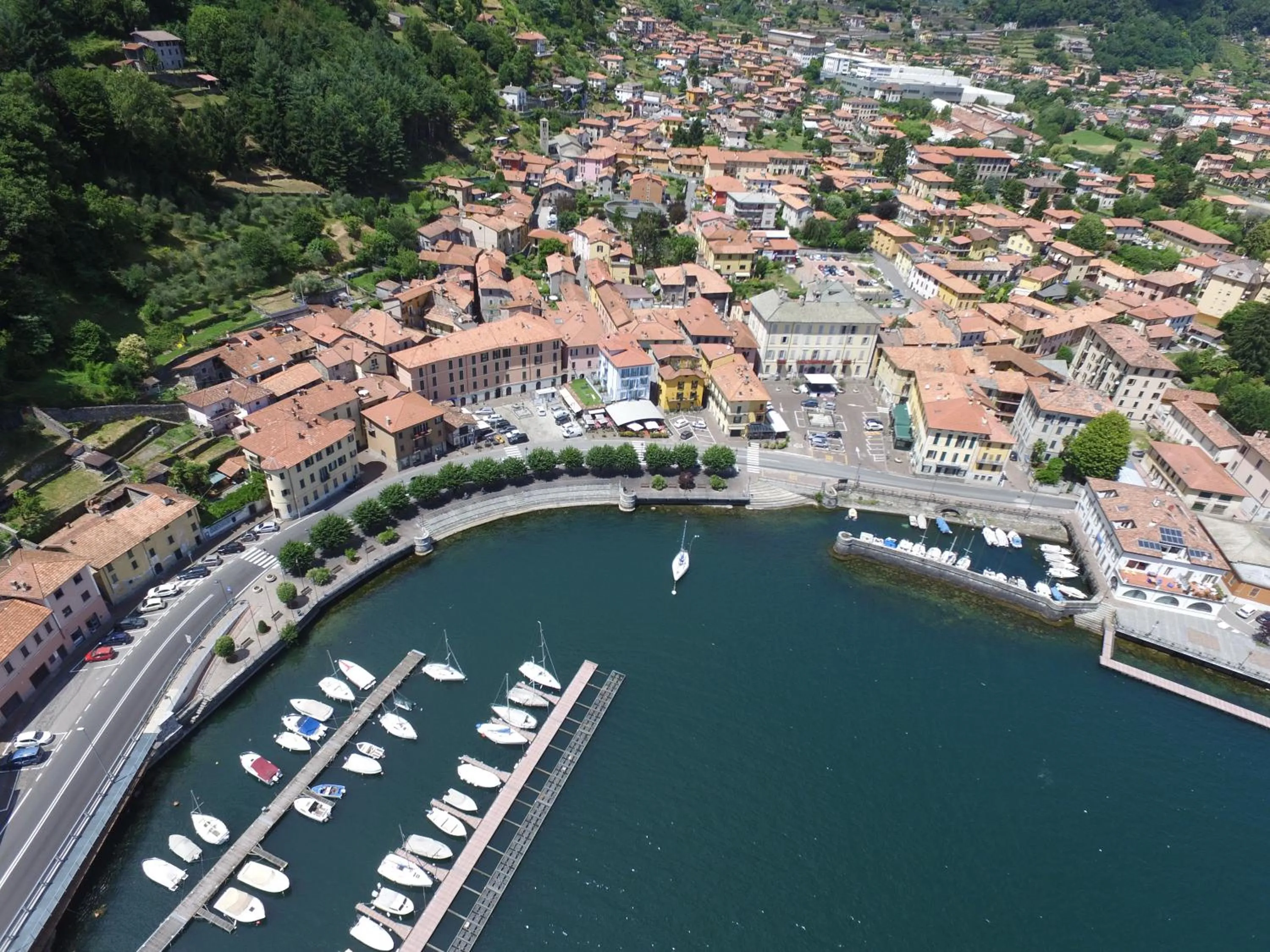 Bird's eye view in Albergo Dongo