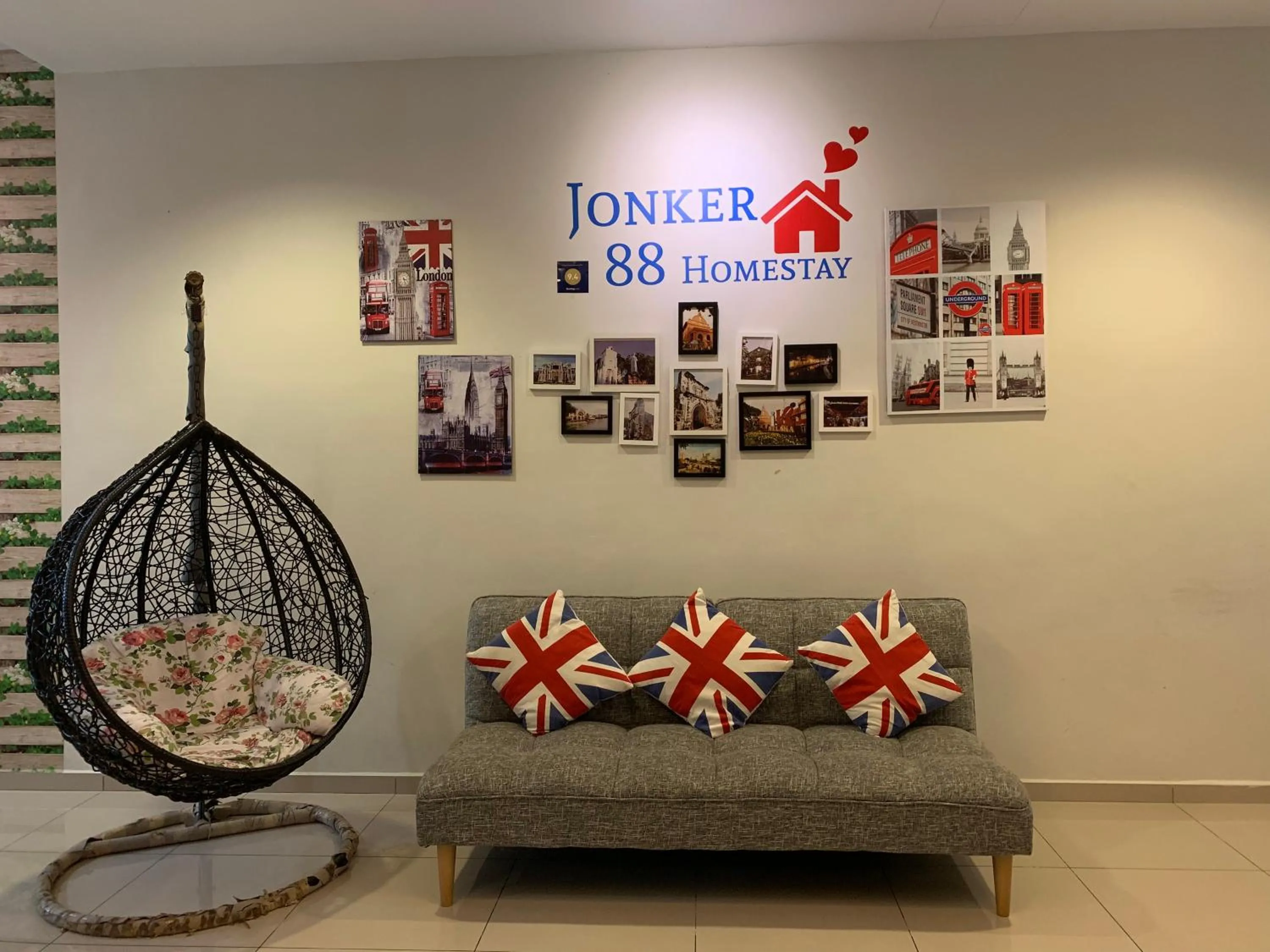 Living room in Jonker 88 Homestay Melaka