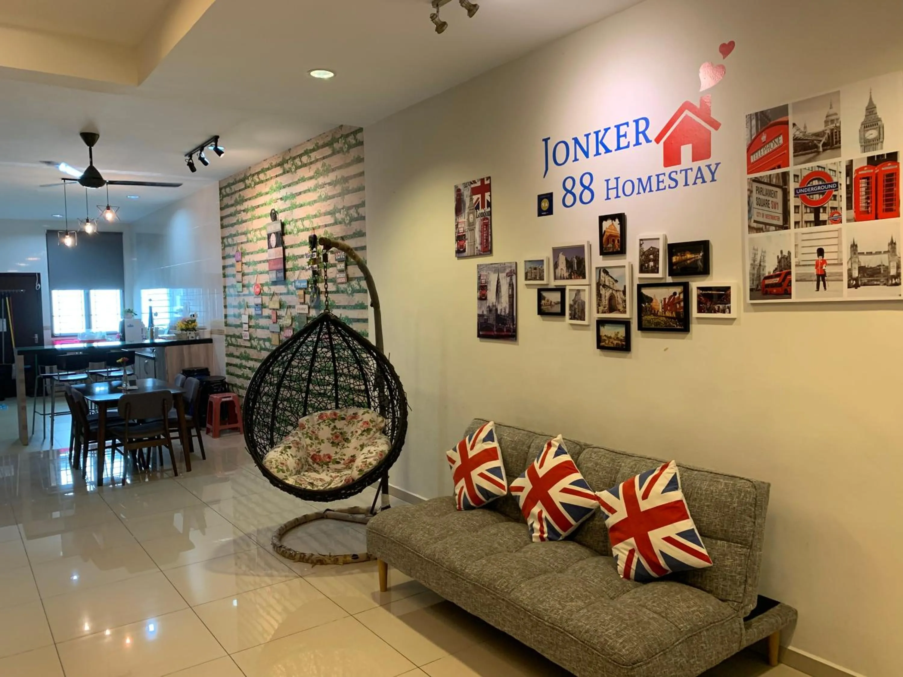 Living room in Jonker 88 Homestay Melaka