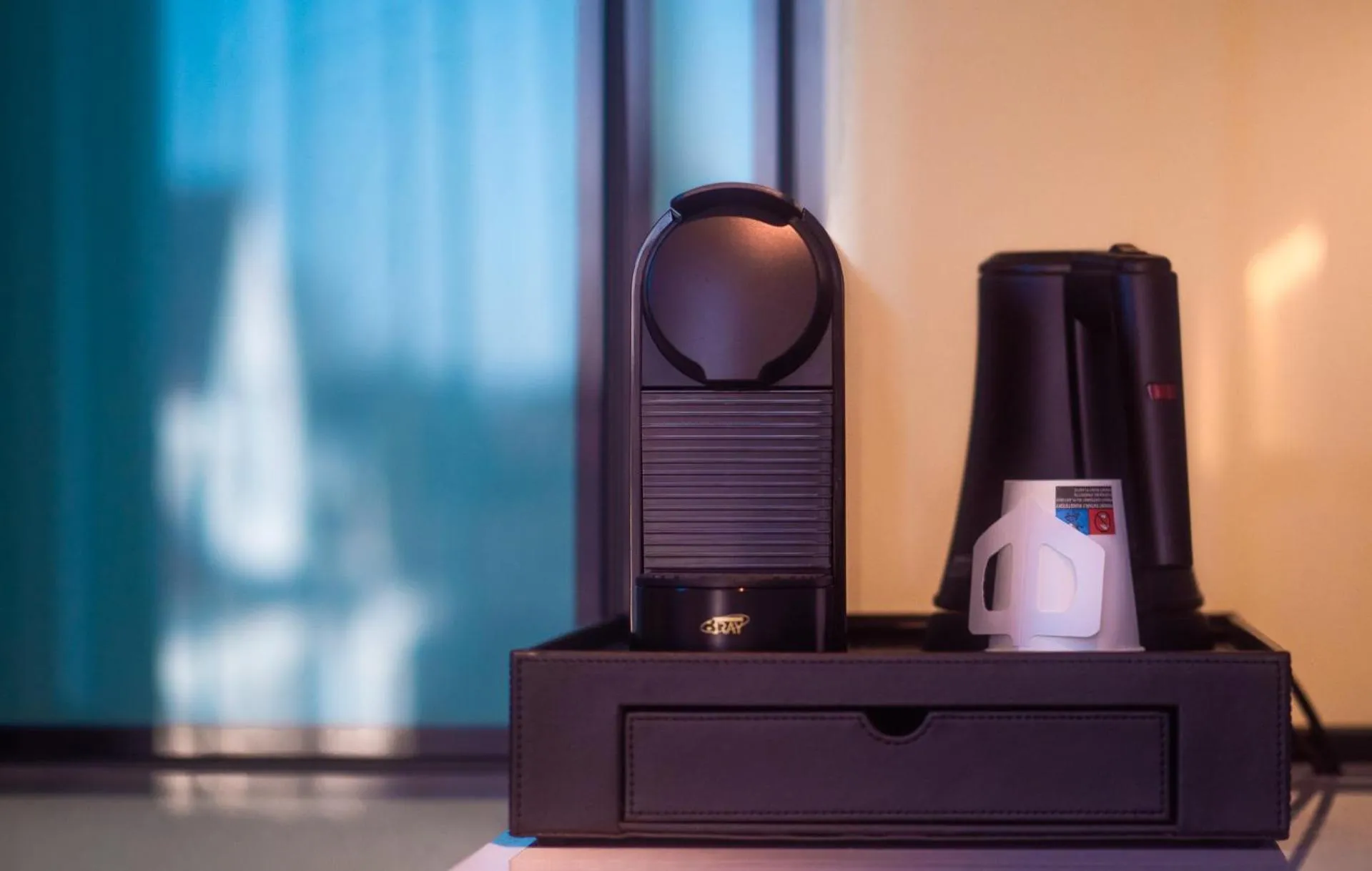 Coffee/tea facilities in Hotel Damier Kortrijk