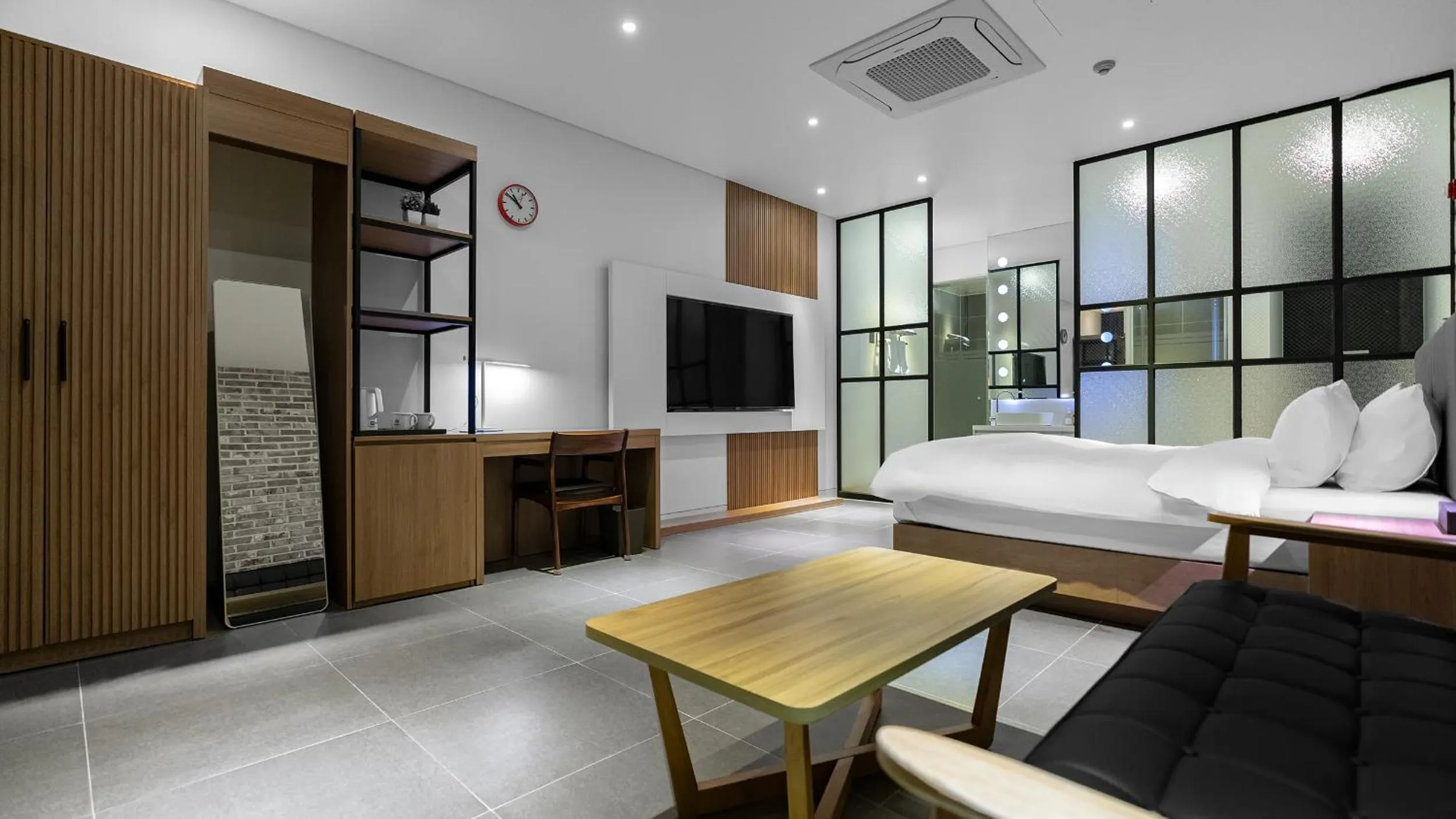 Bed in Hotel Schweizer Dorf Cheonan