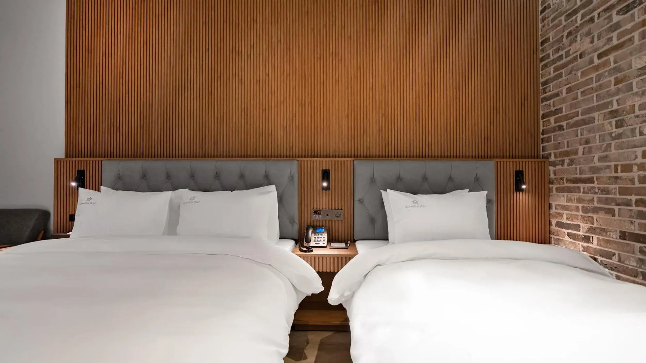 Bed in Hotel Schweizer Dorf Cheonan Bed in Hotel Schweizer Dorf Cheonan